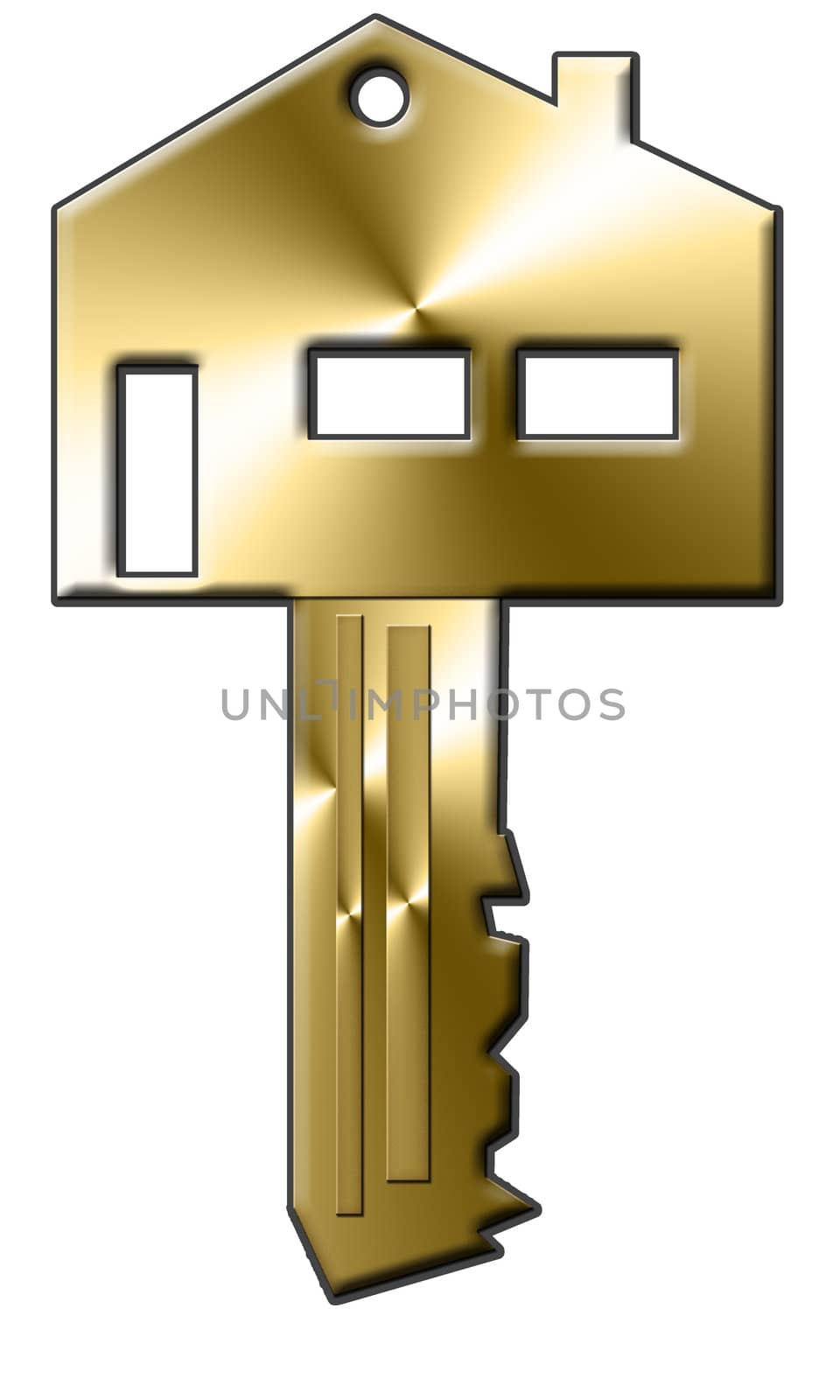 golden house key
