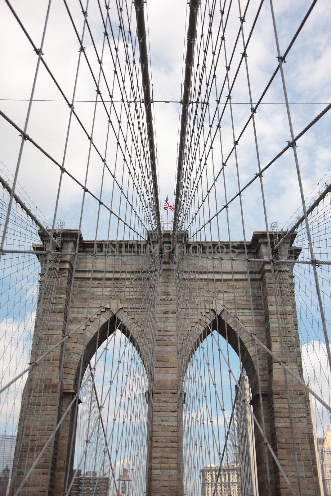 Brooklyn Bridge - New York City Skyline by Ffooter