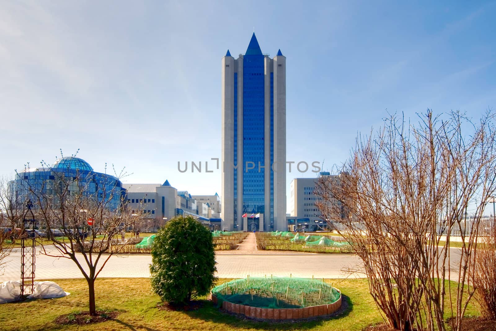 Headquarters of gas Russian concern Gazprom in Moscow