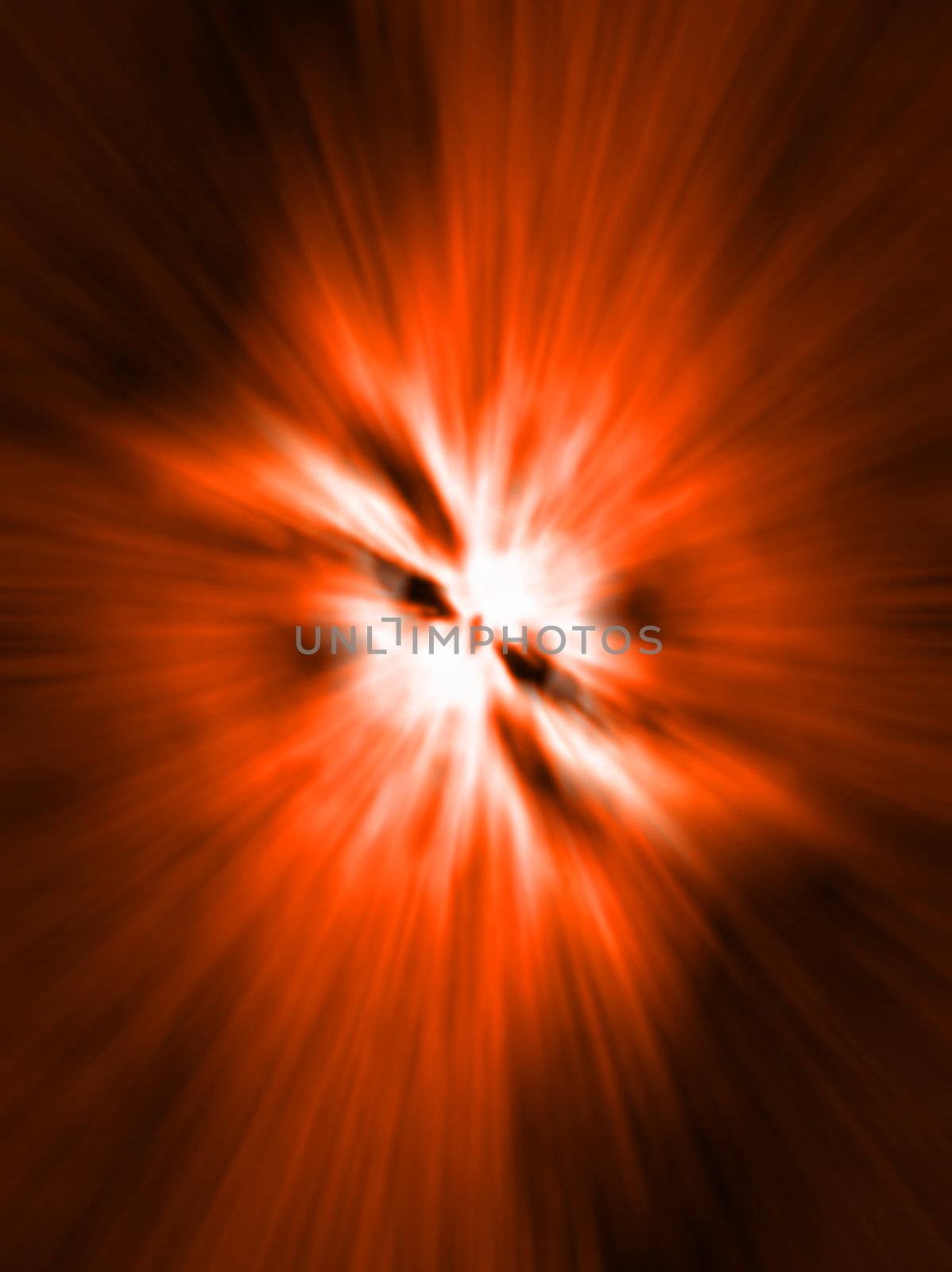 The big power space fiery explosion in space