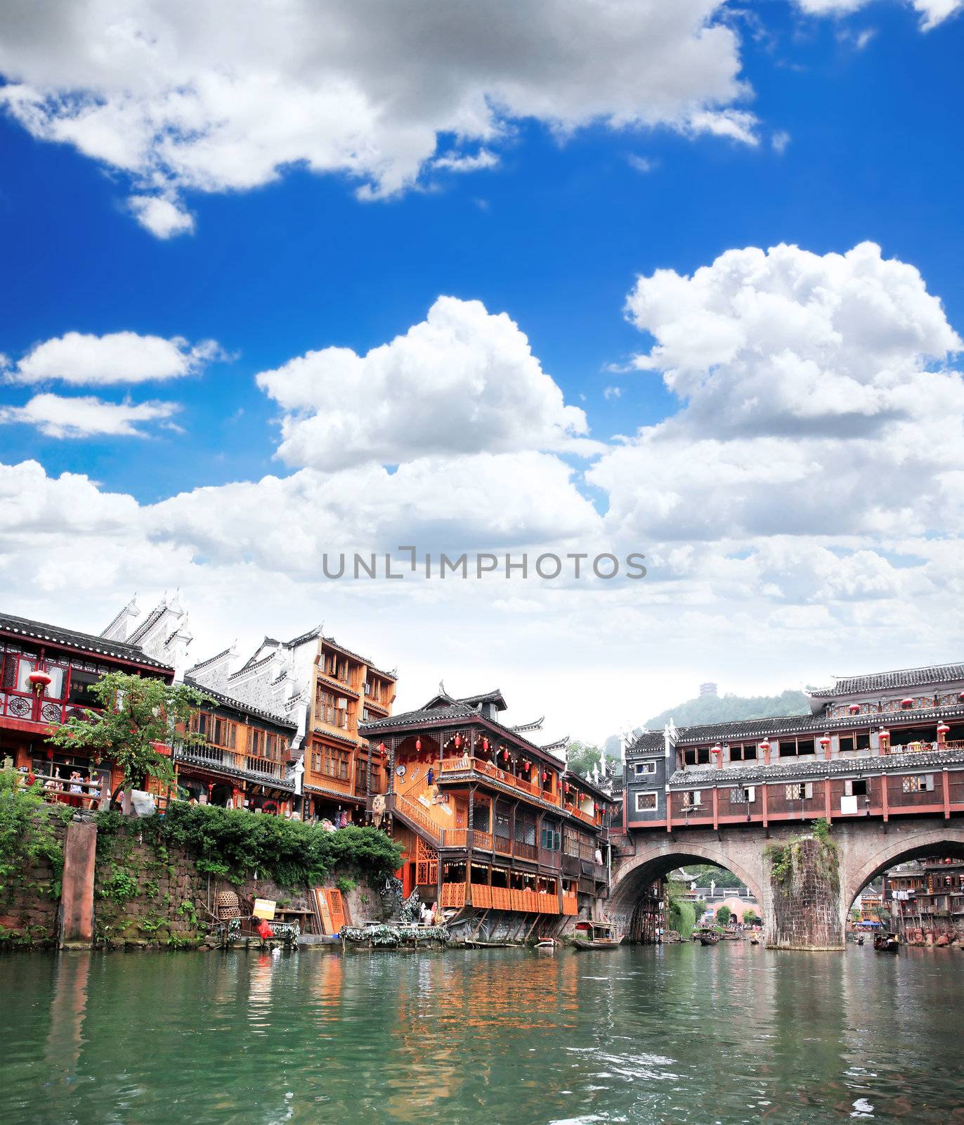 The scenery of Phoenix Town - the one the four most attractive small towns in China