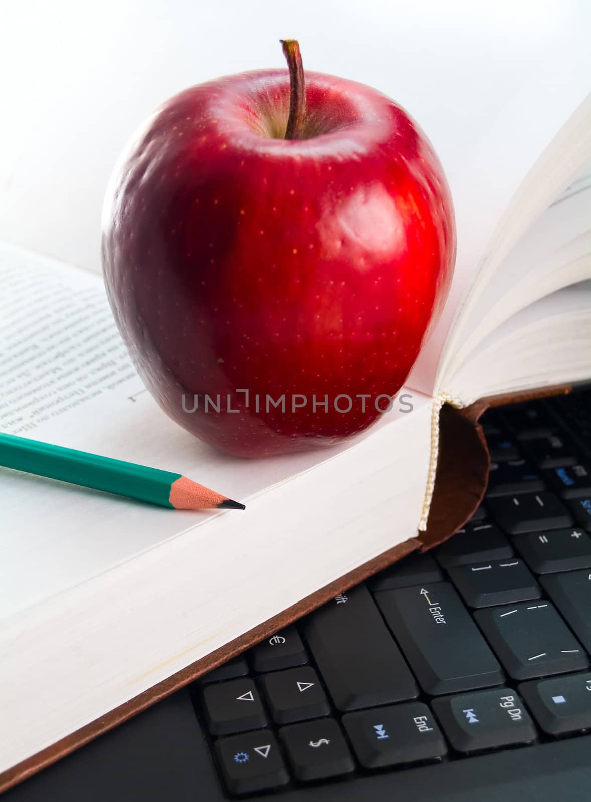 apple and book by grekoff