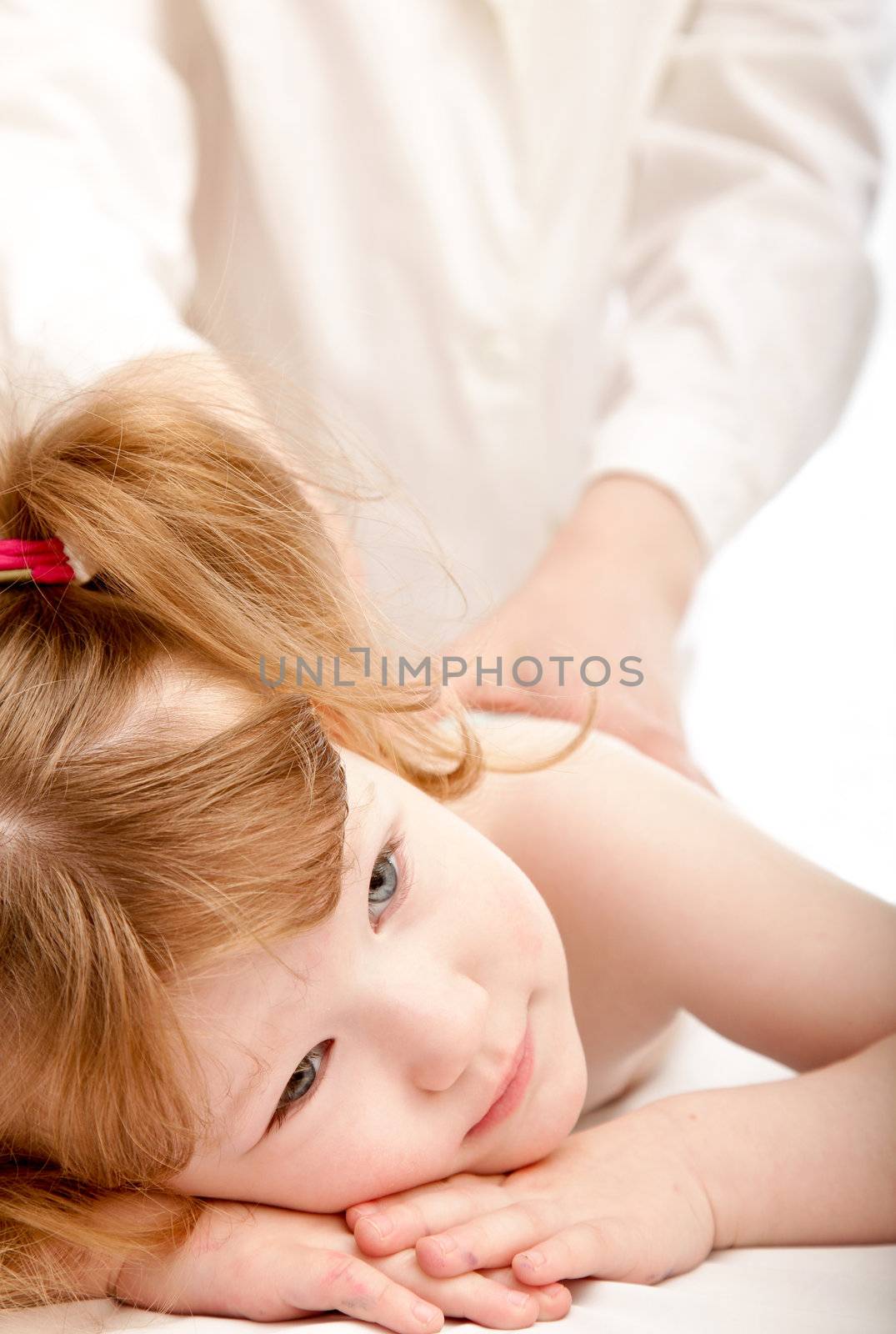 Cute child and a doctor