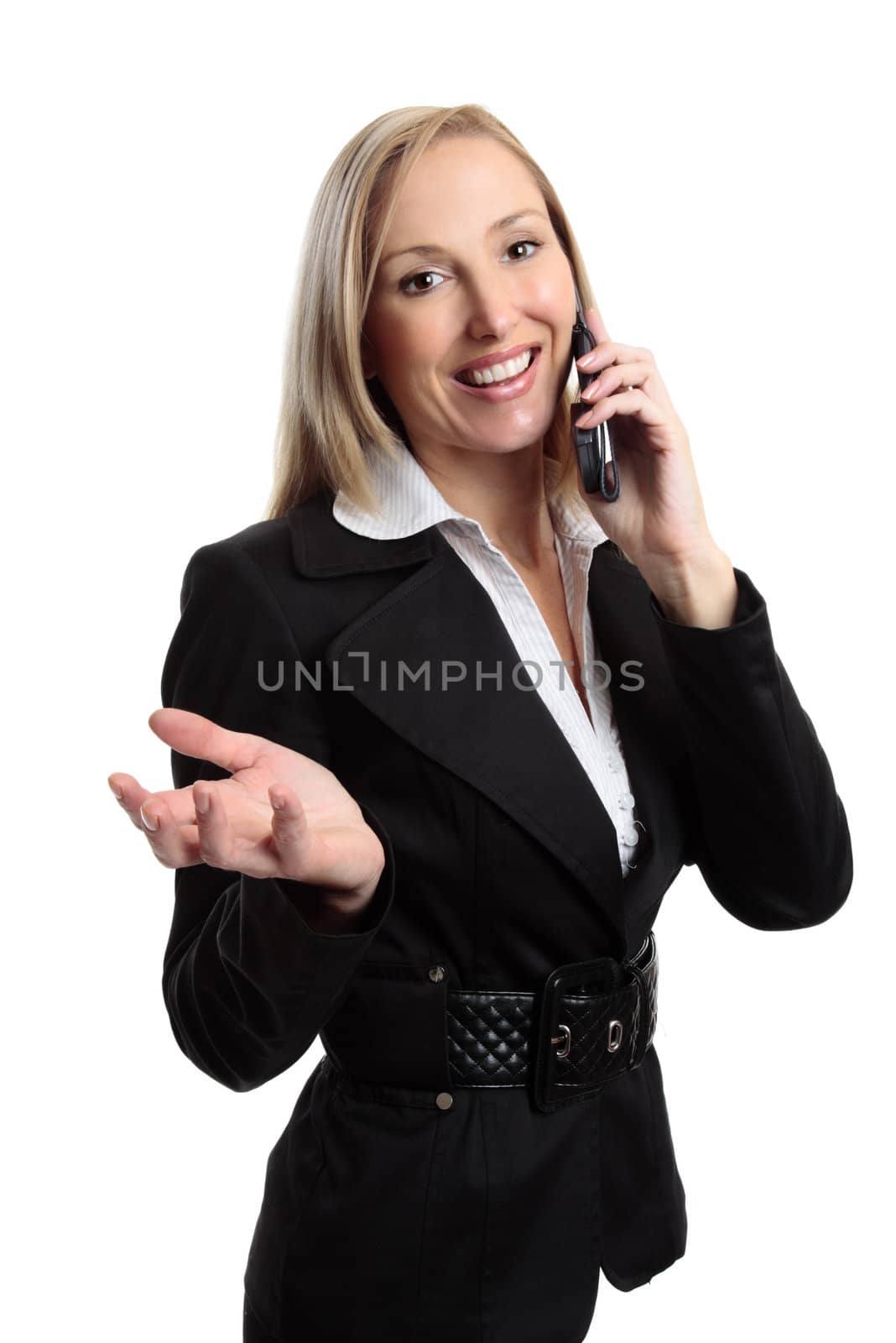 Businesswoman telephone conversation by lovleah