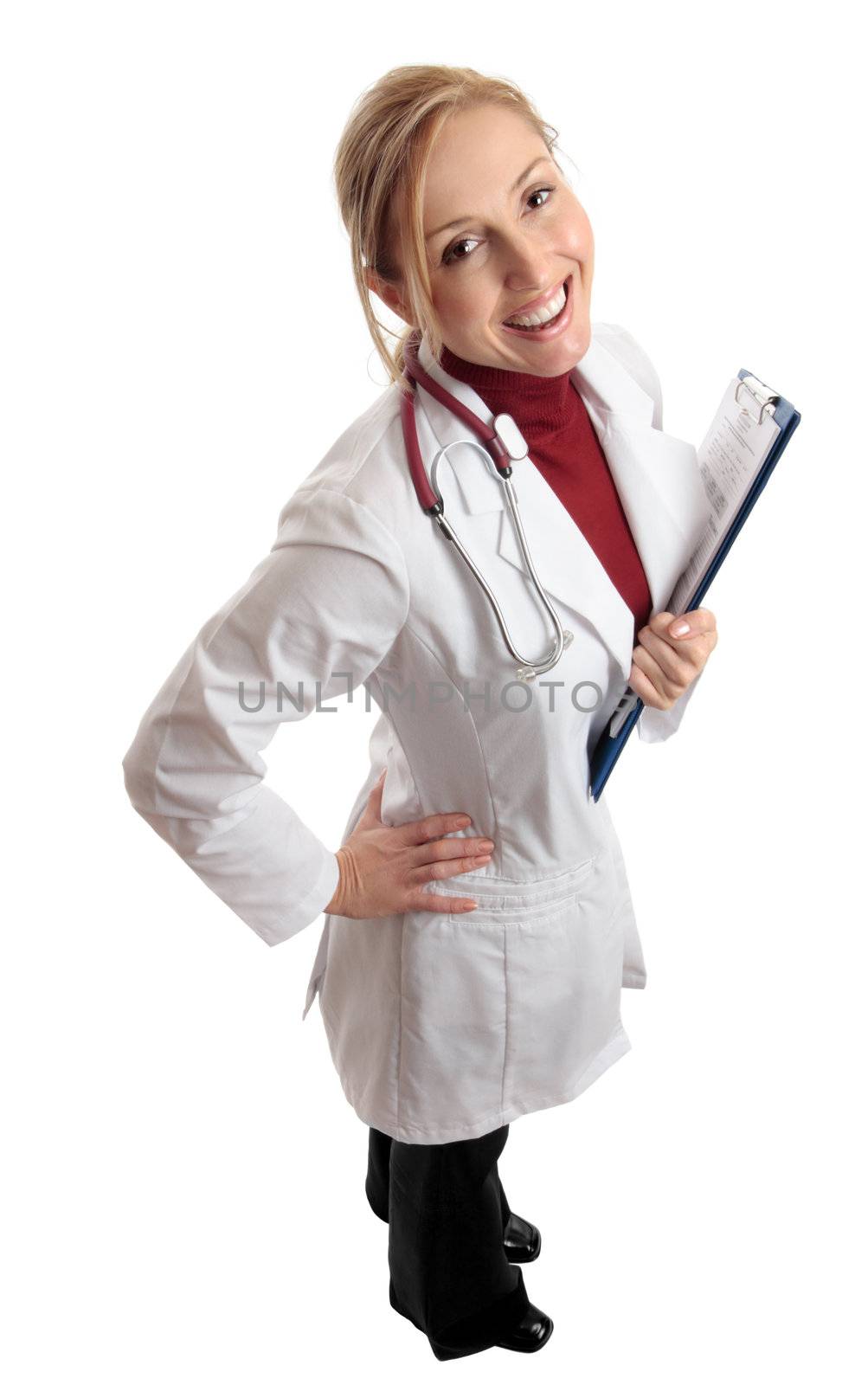 Successful female doctor ready to assist your health care needs.