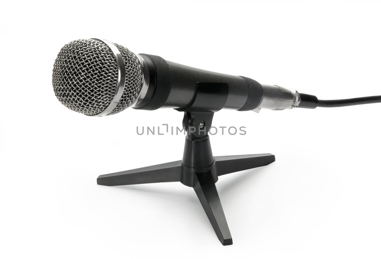 Microphone, isolated on white background.