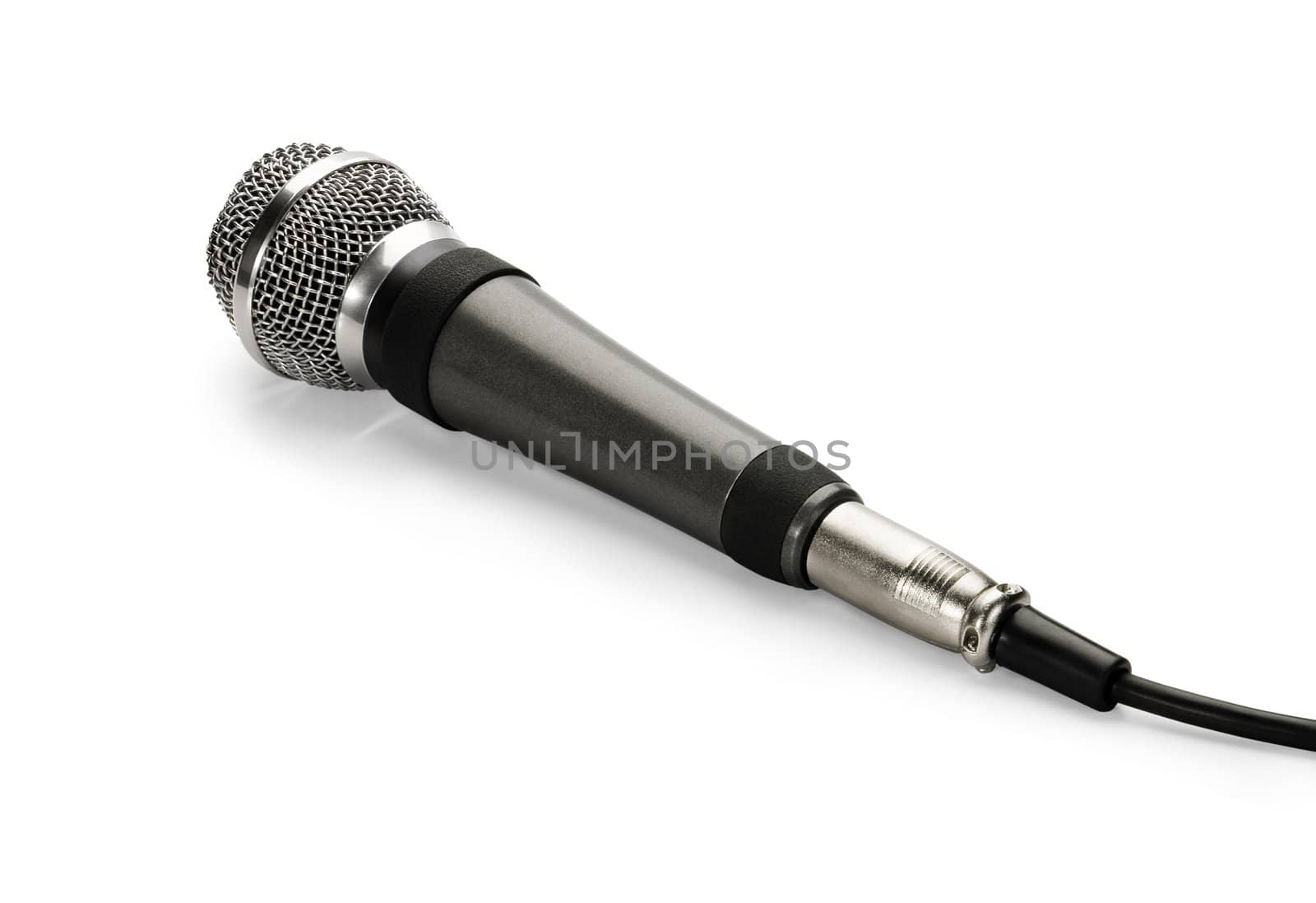 Microphone, isolated on white background.
