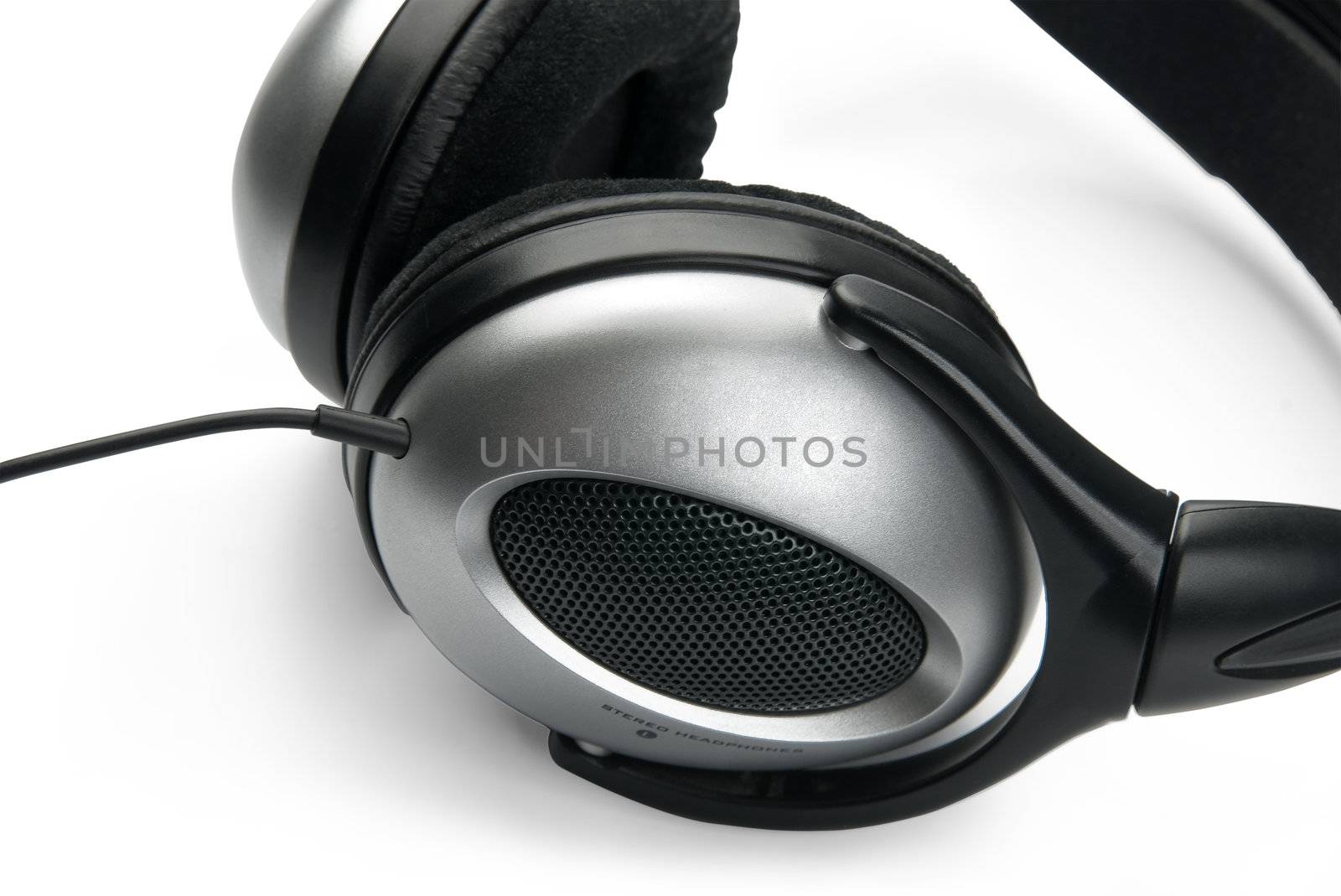Headphones, isolated on white background.