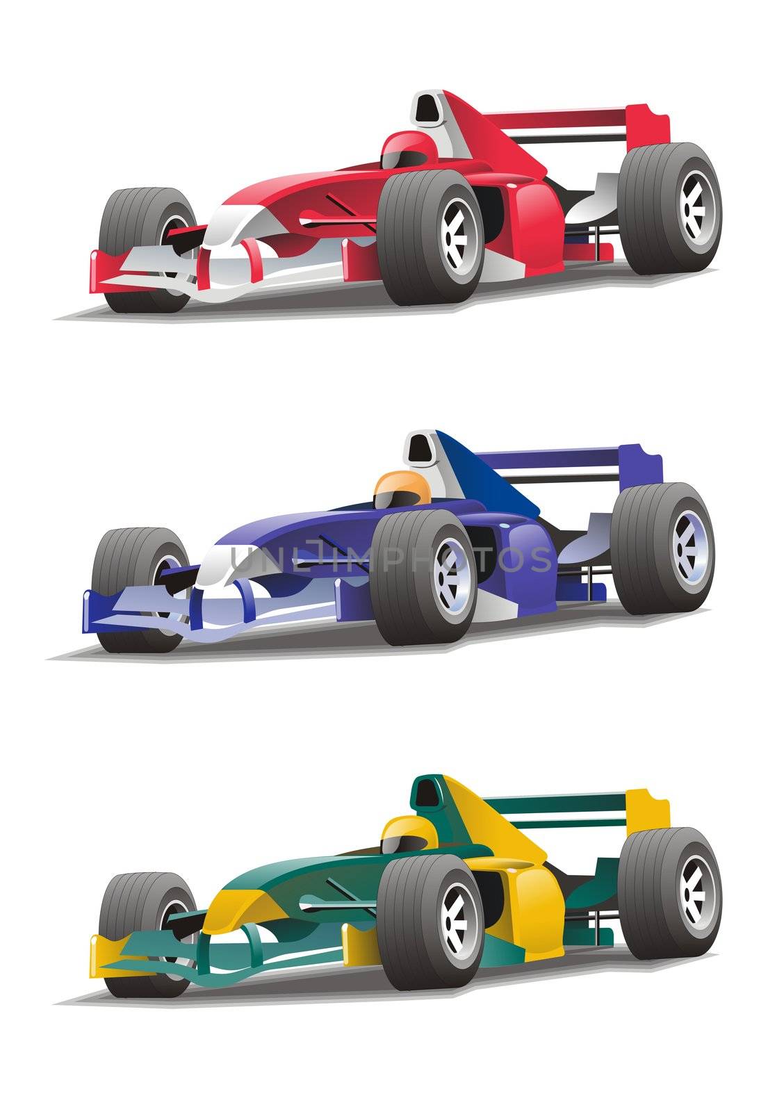 Formula 1 illustration vector art cartoon