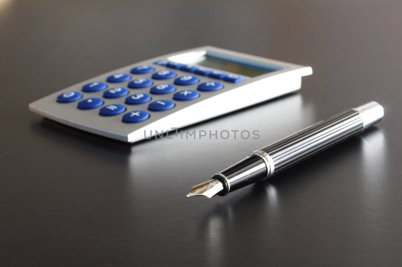 business still life in office on desktop showing work concept
