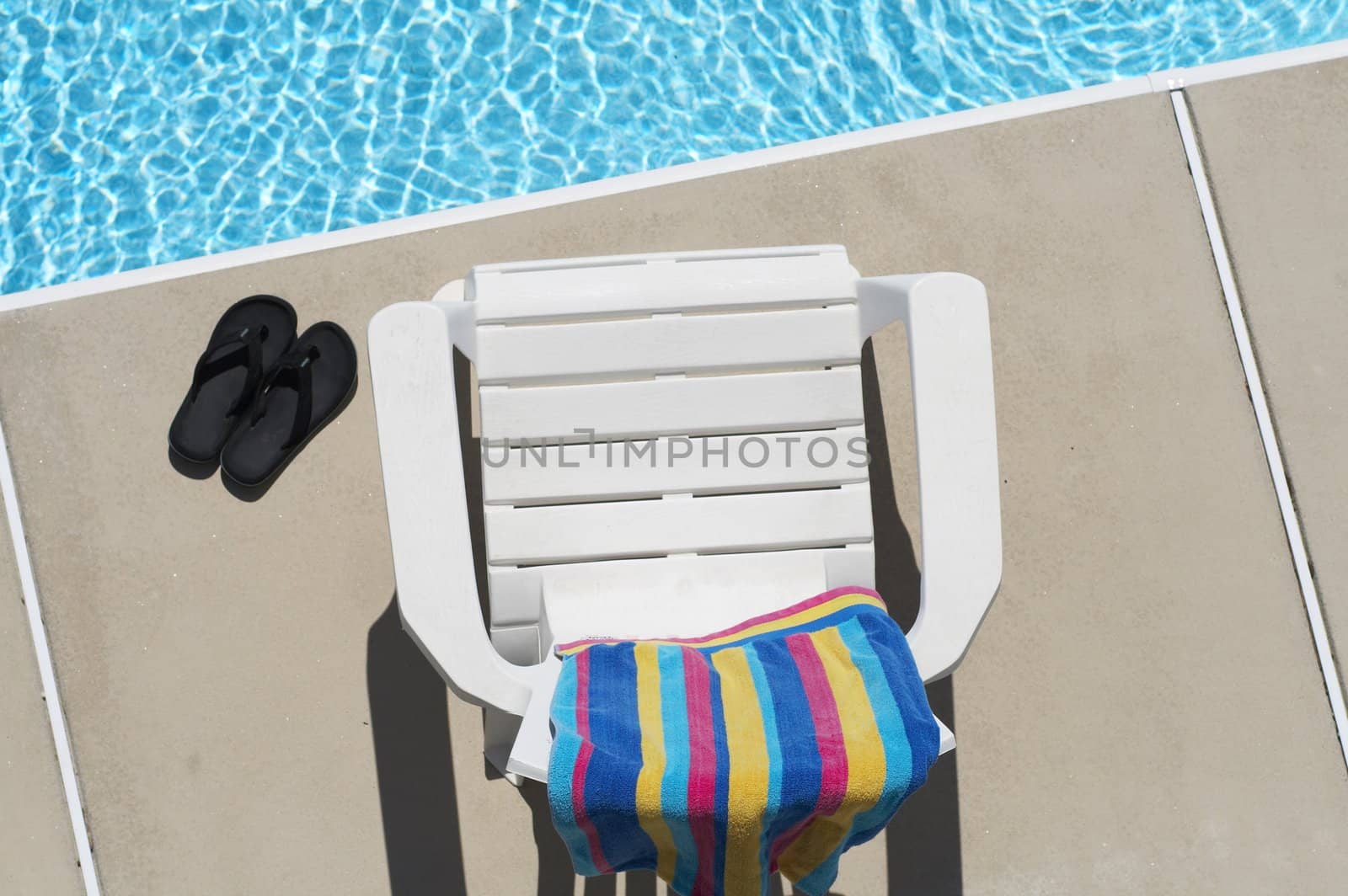 at the pool