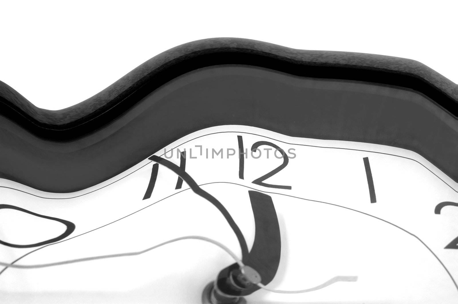 physics of time shown by warped watch