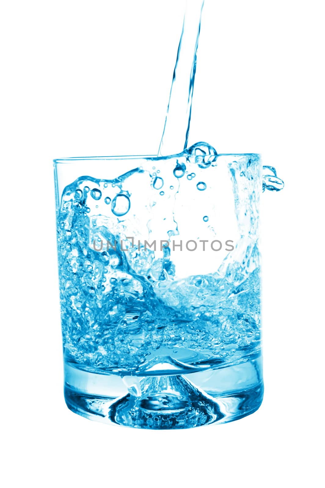 glass of water isolated on white background