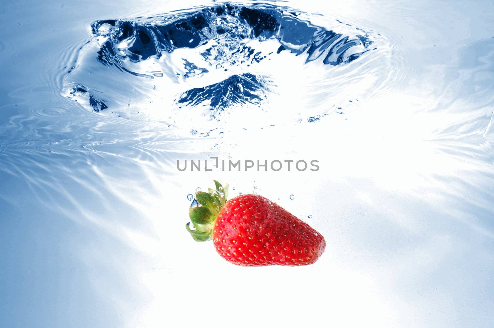 strawberry in water by gunnar3000