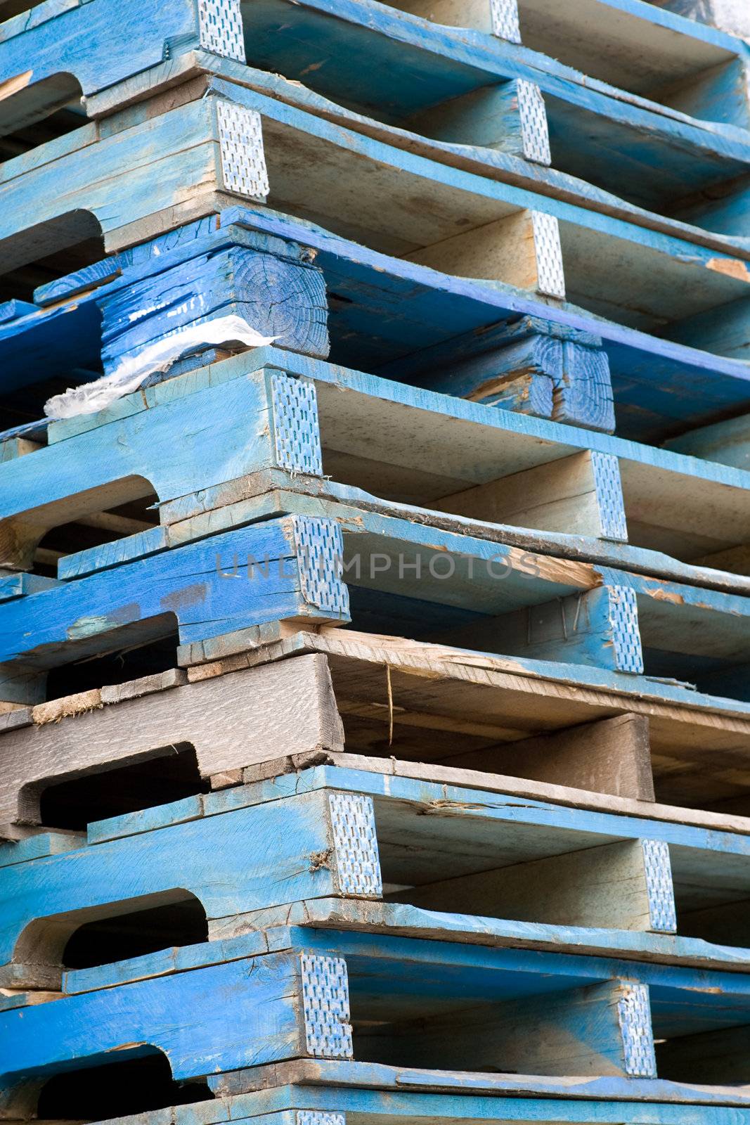 Blue Stacked skids by woodygraphs