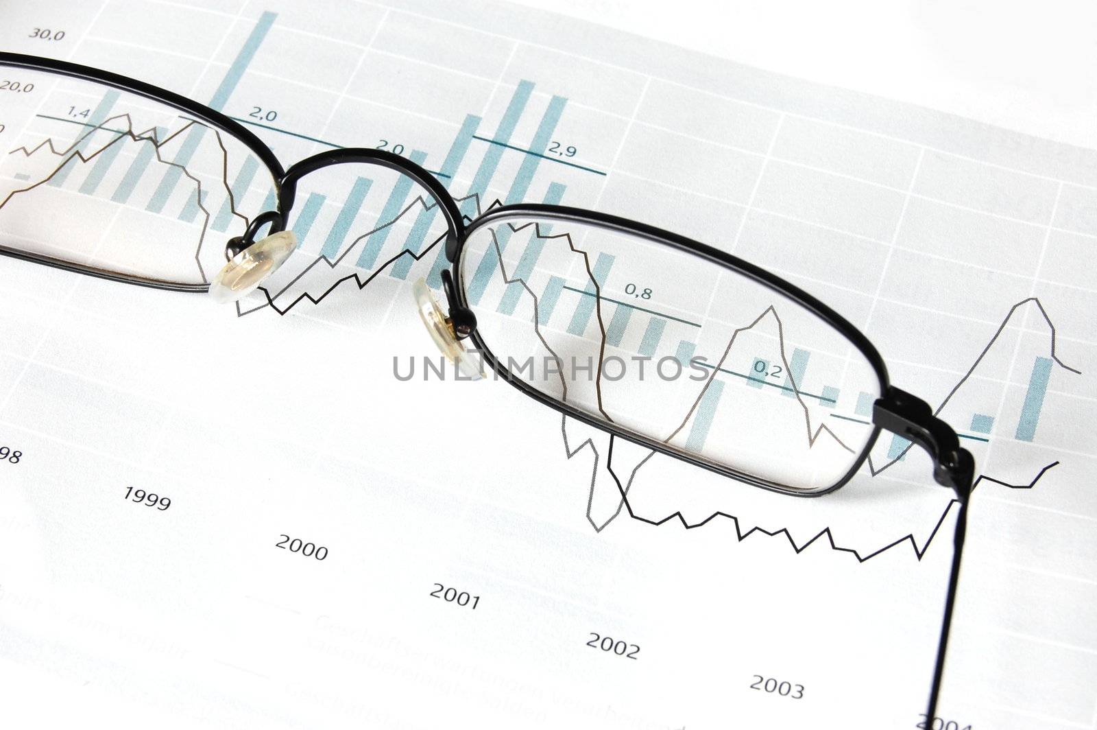 Its a businesschart isolated on white background.