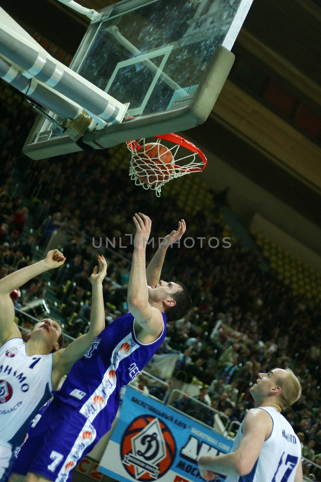 Basketball match Dinamo - Greyt. Moscow. Russia