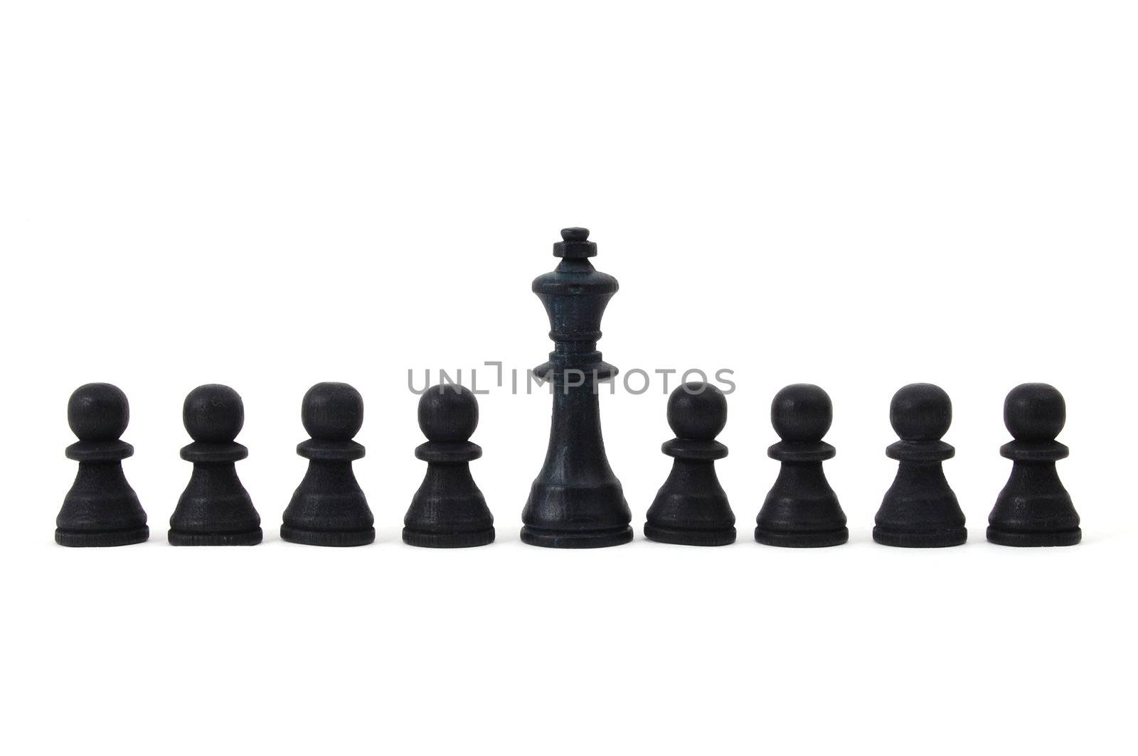 chess piece isolated on white background advising to strategic behavior
