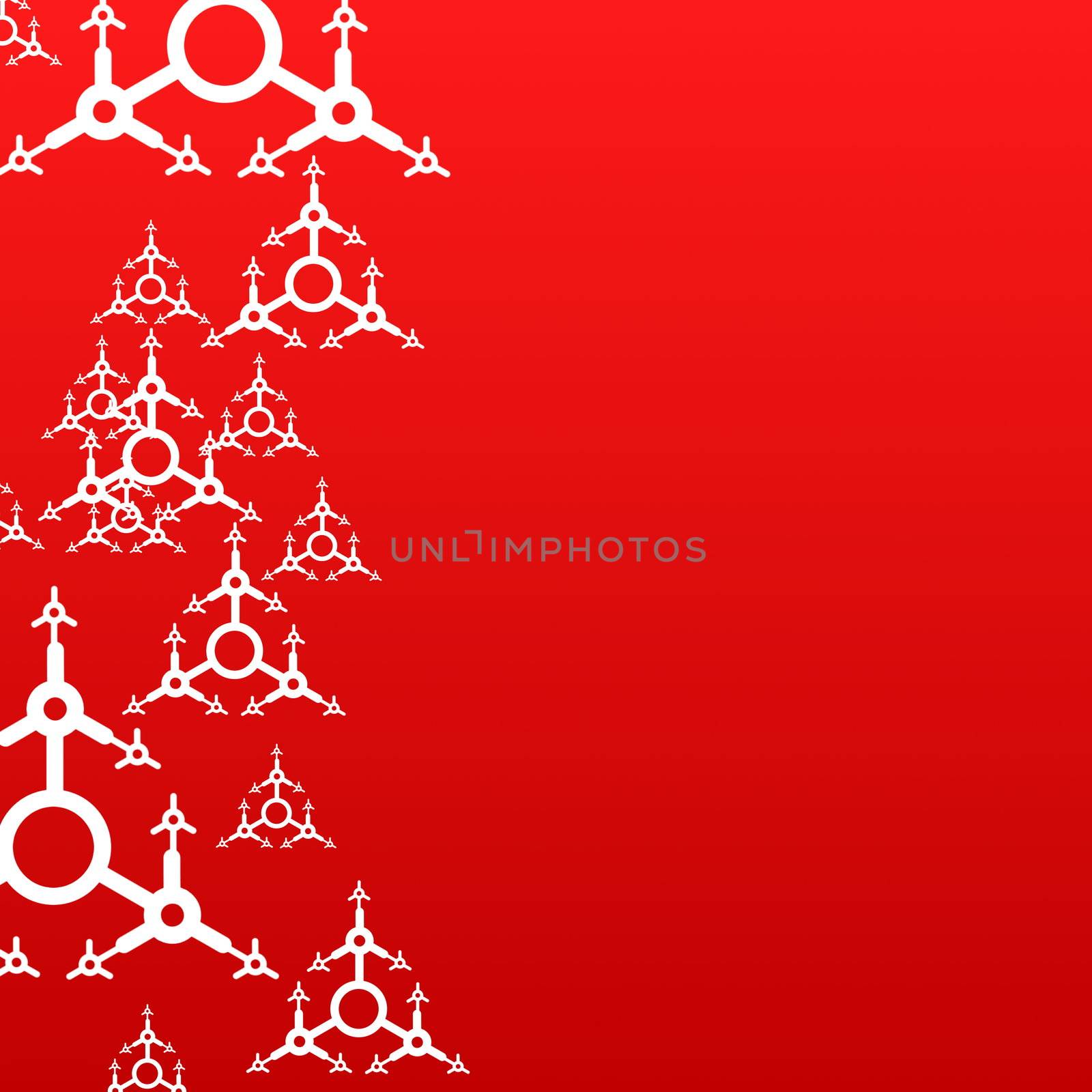 red xmas background with copyspace for text message