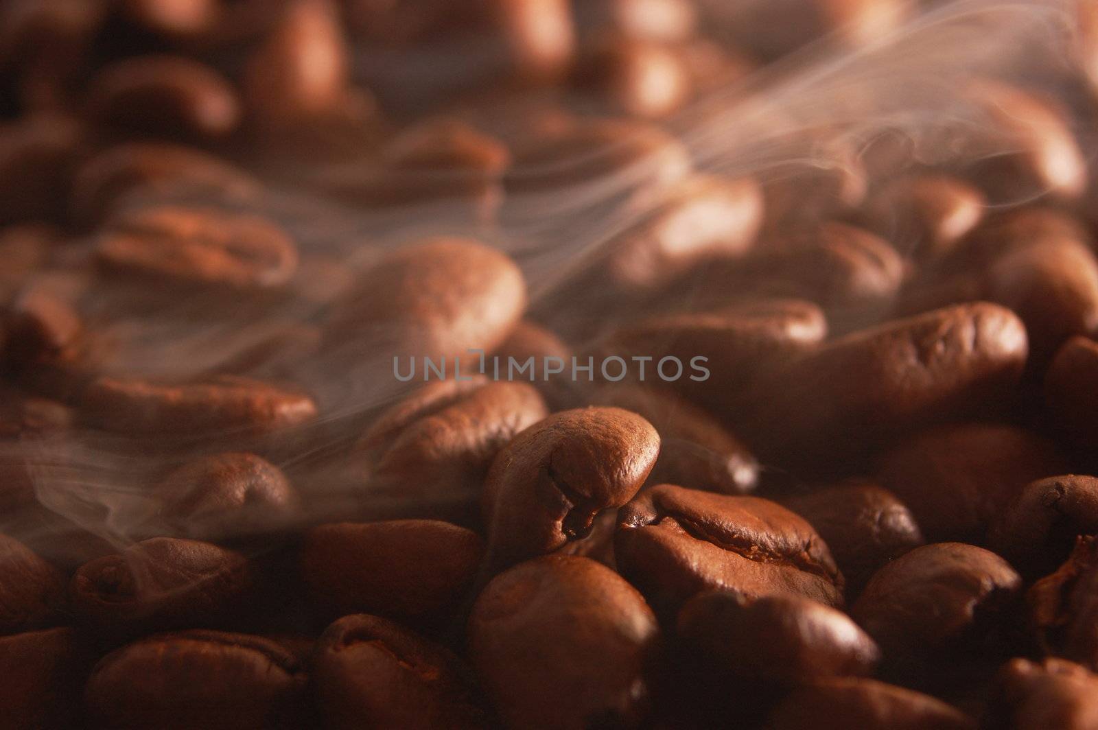 roasting coffee for breakfast in the morning