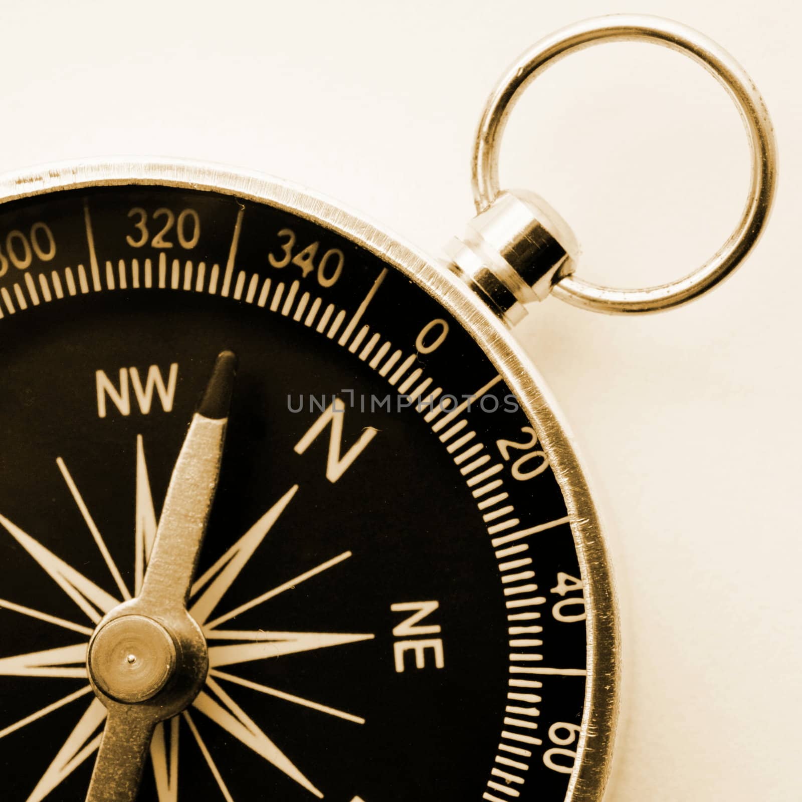 old compass with copyspace for a text message