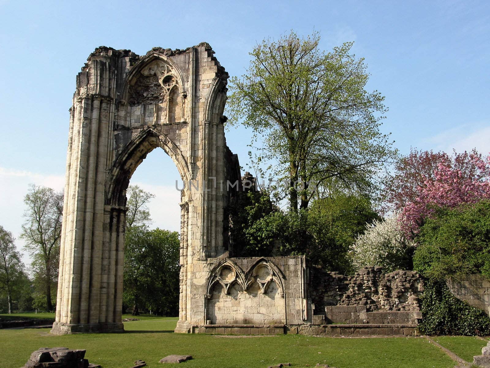 The ruins of Norman Cathedral, in York by mizio1970