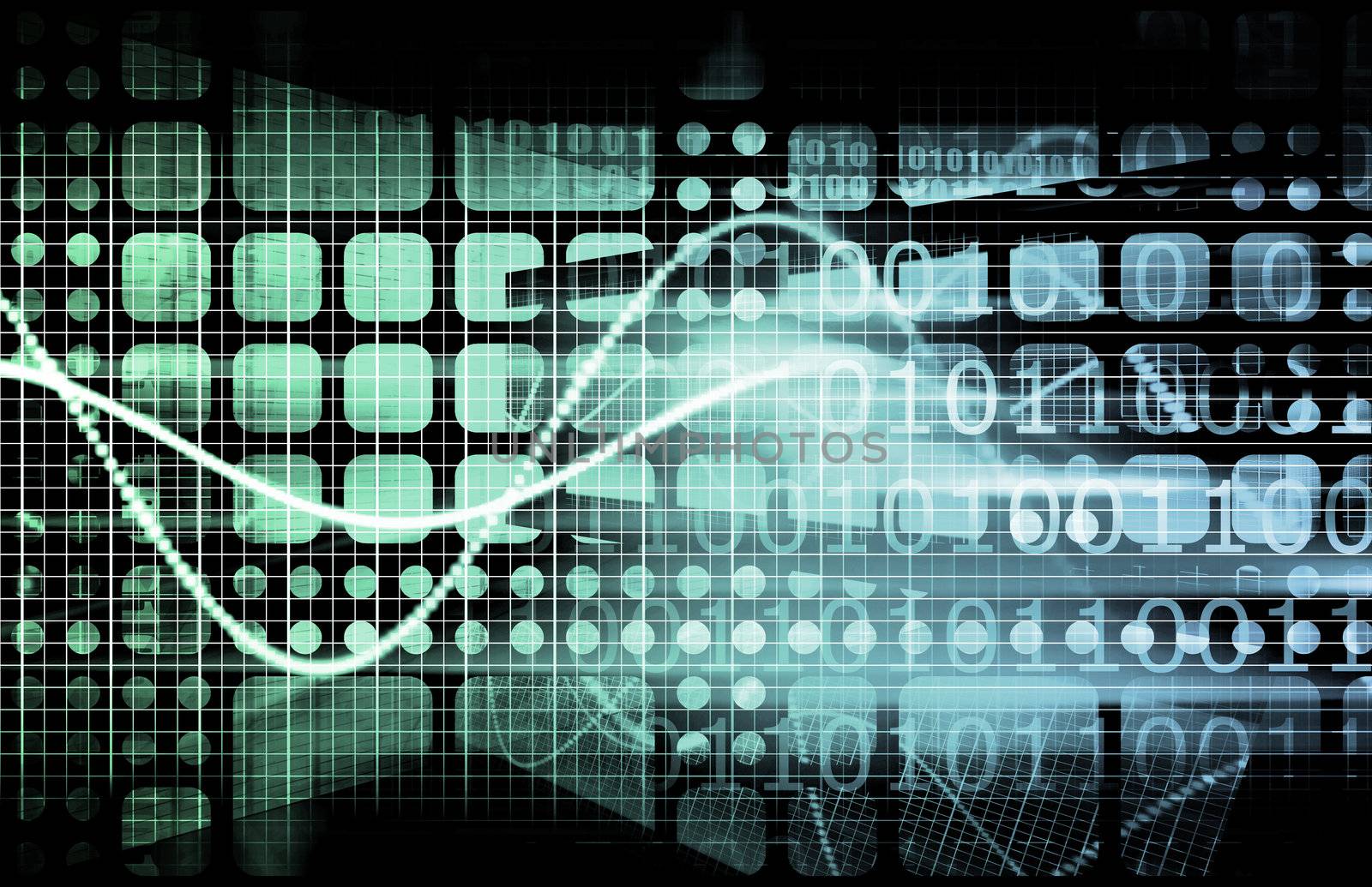 Futuristic Abstract as a Technology Background Art