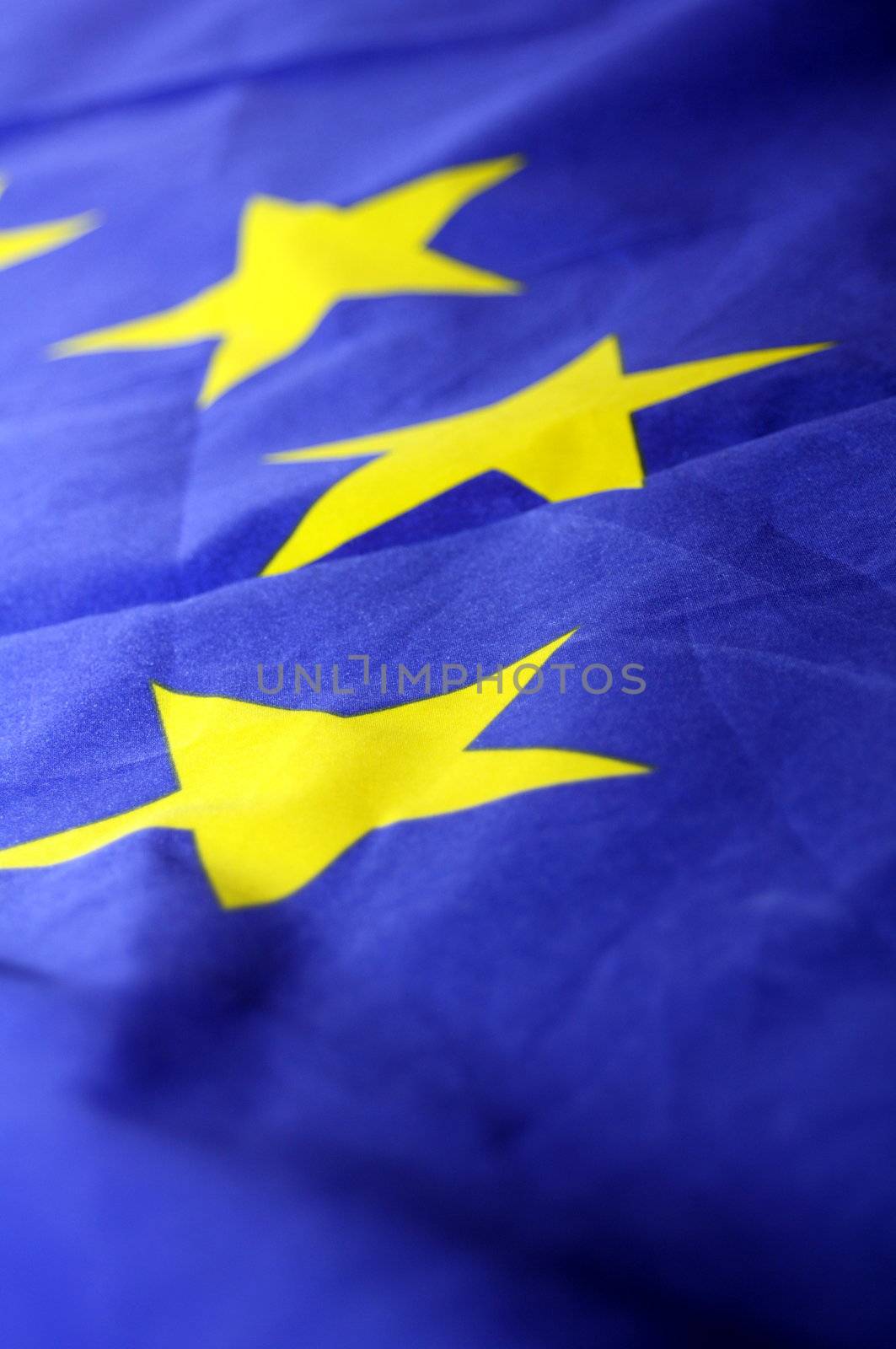 eu or european union flag in blue with yellow stars