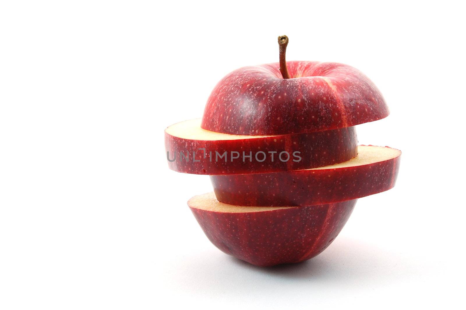fresh apple isolated on a white background