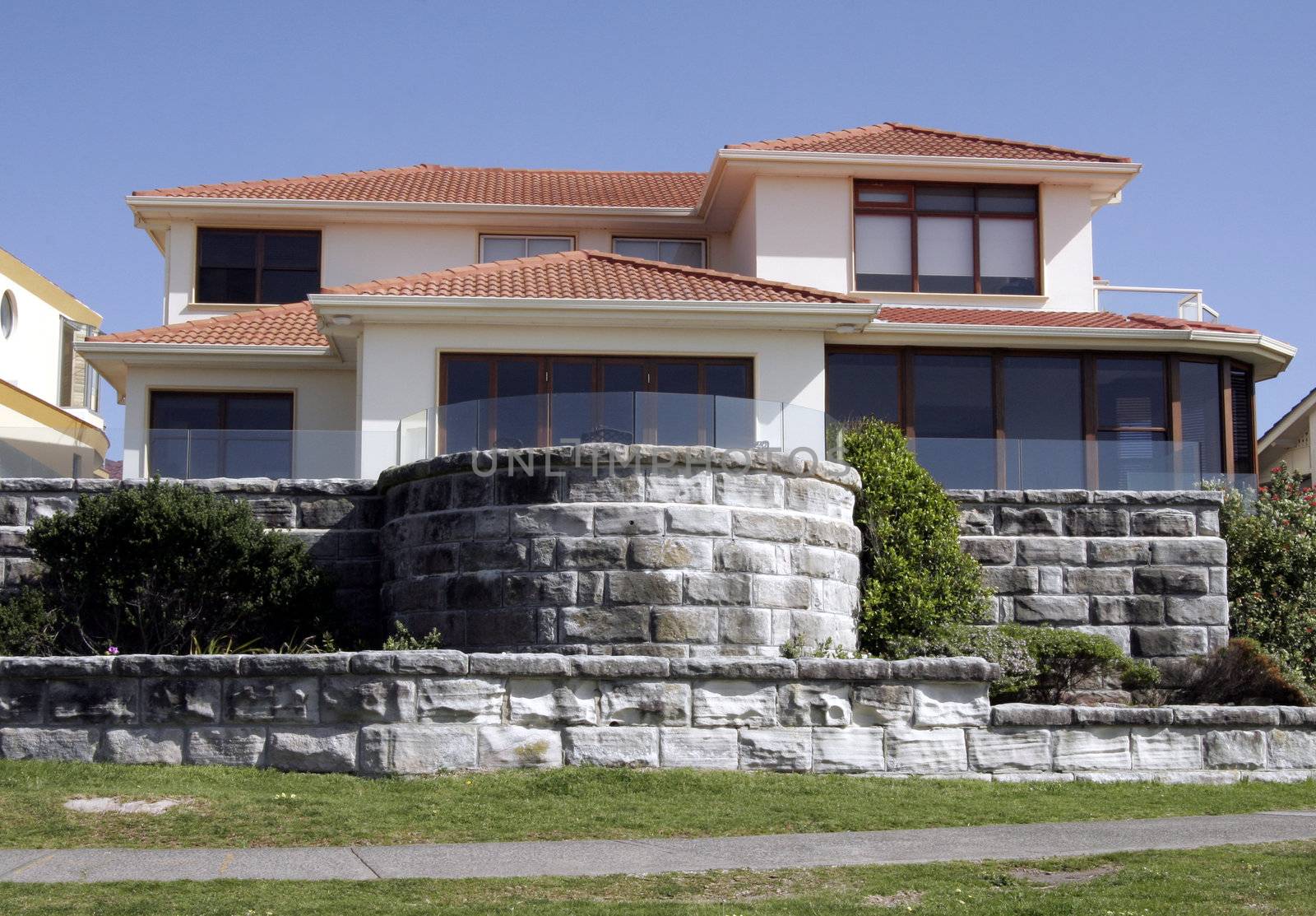 Mansion, Villa With Clear Blue Sky Background, Sydney, Australia