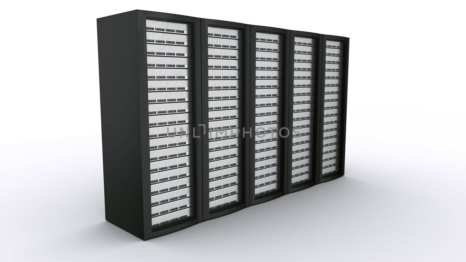 row of rack servers by zentilia