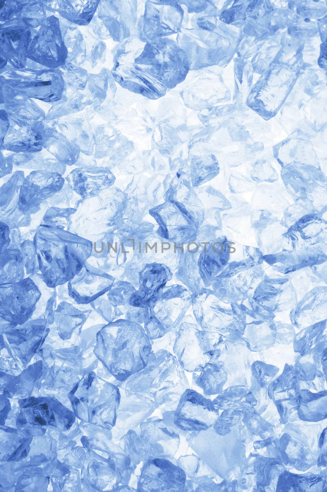 cool ice background or texture in blue with copyspace