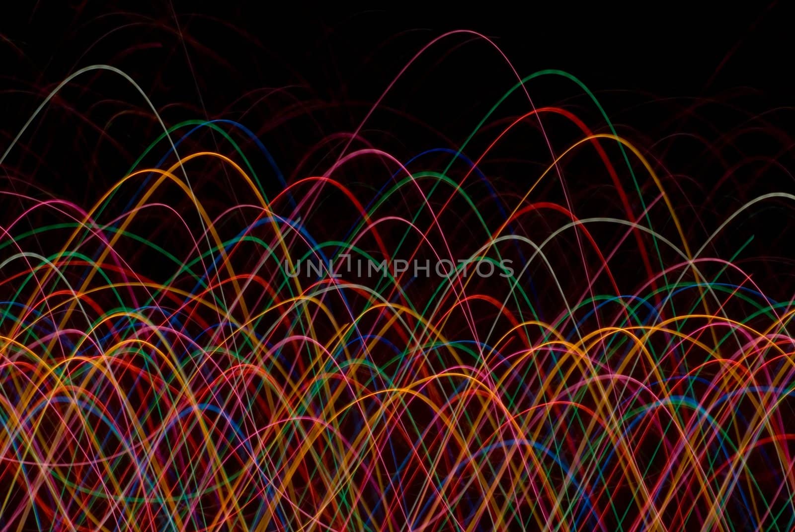 log exposure photo of coloured lights in motion