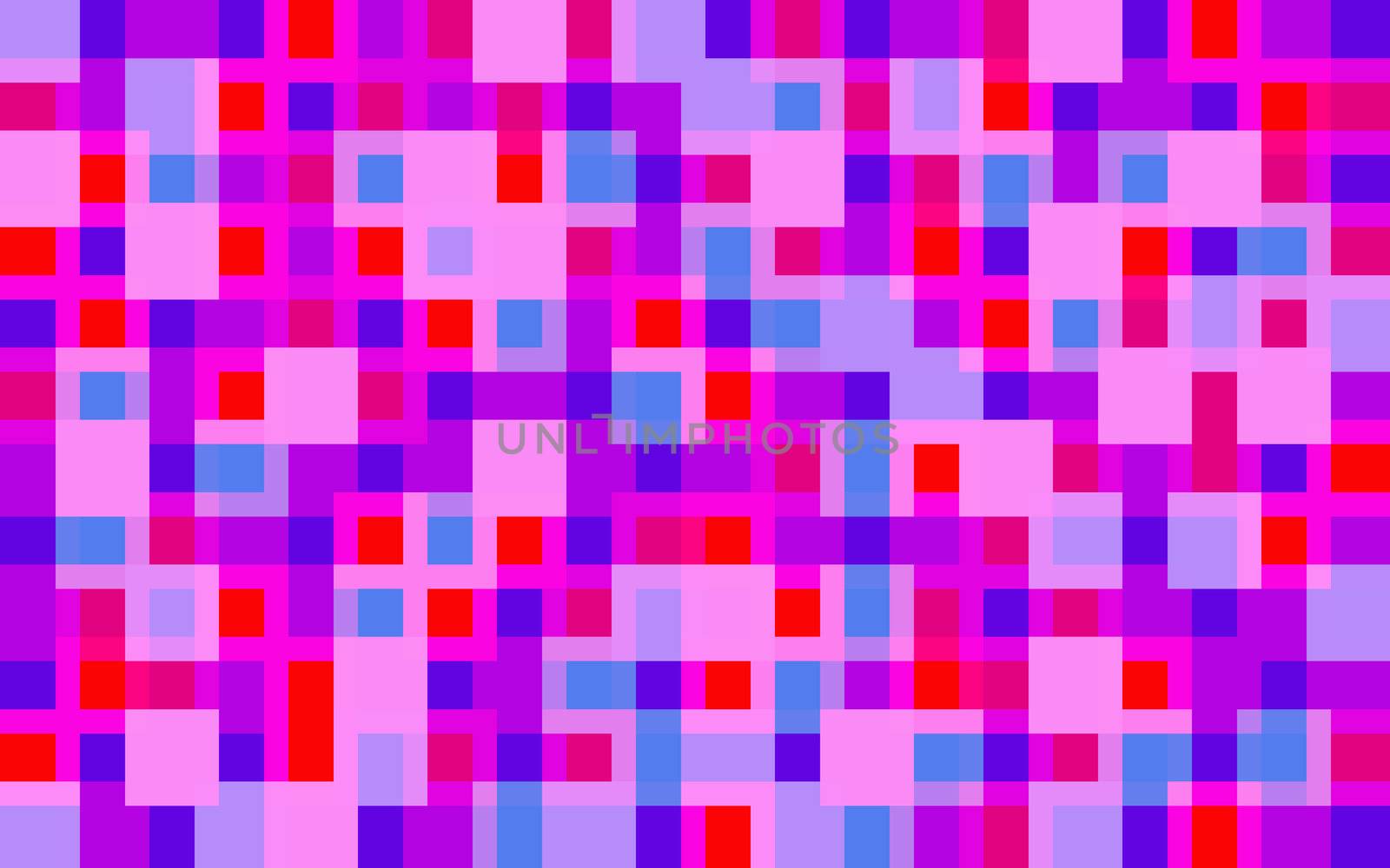 a geometric background pattern of pink and purple squares and lines