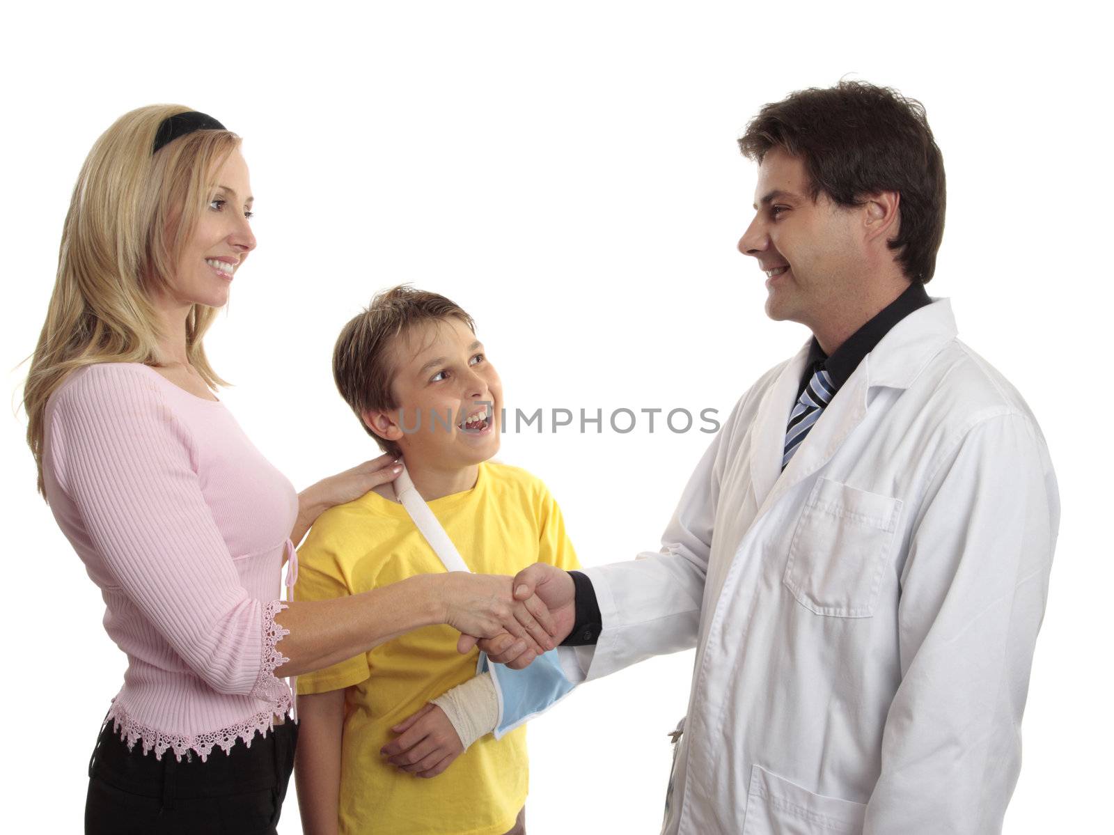 Parent thanking doctor by lovleah