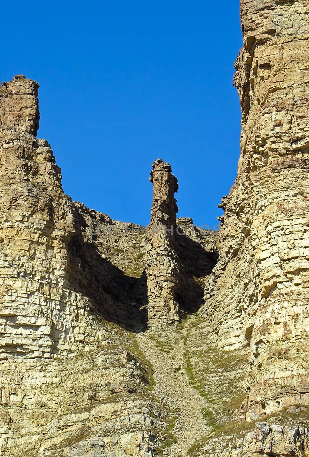 Freakish rocks near mountain Small Bermamyt, Caucasus
          