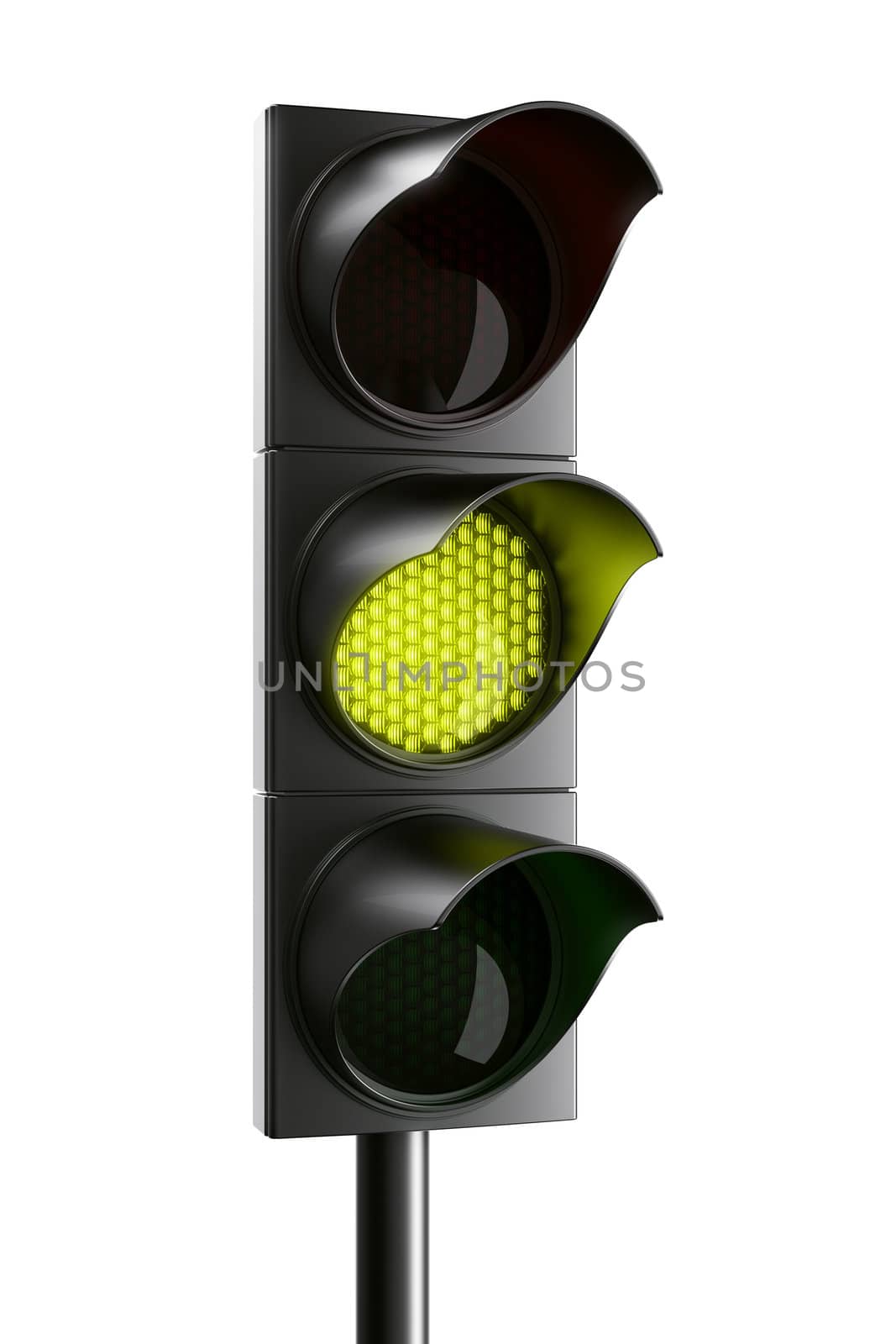 3d rendering traffic light