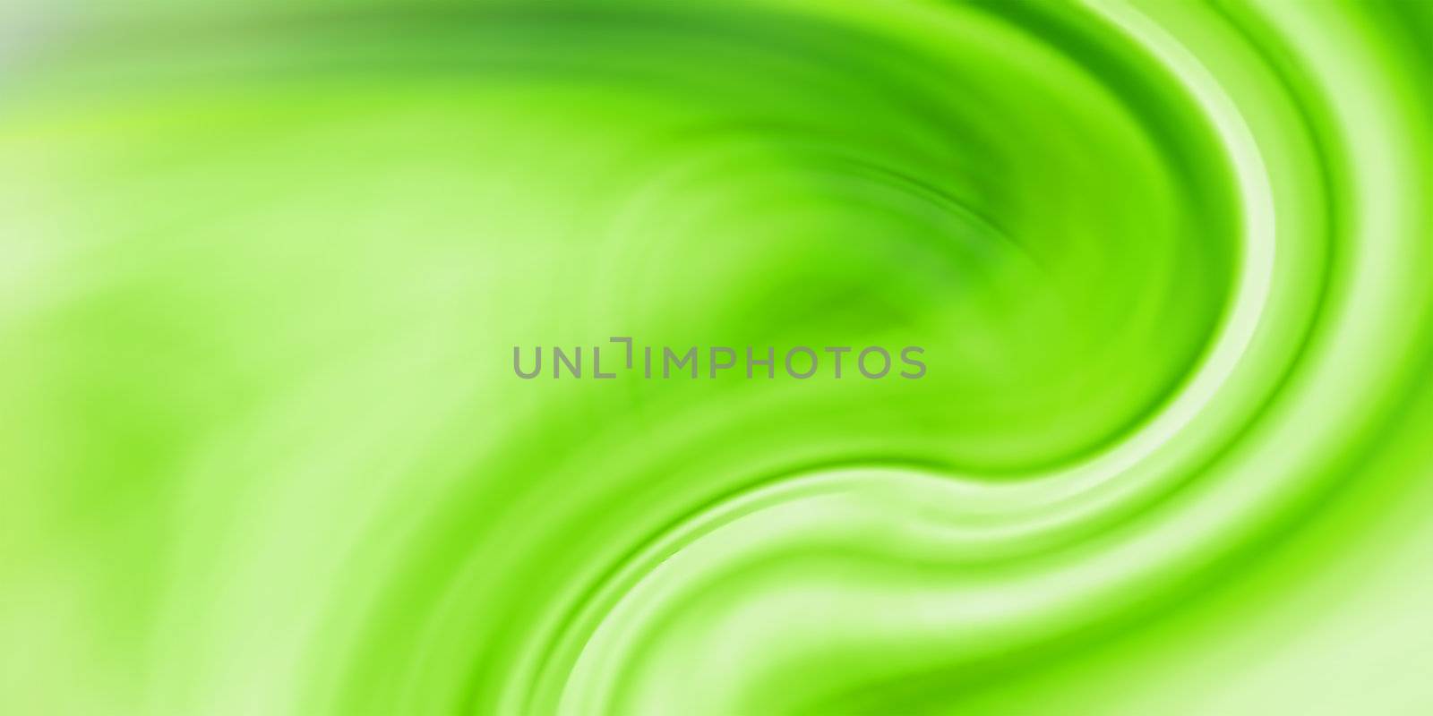 green waves as background