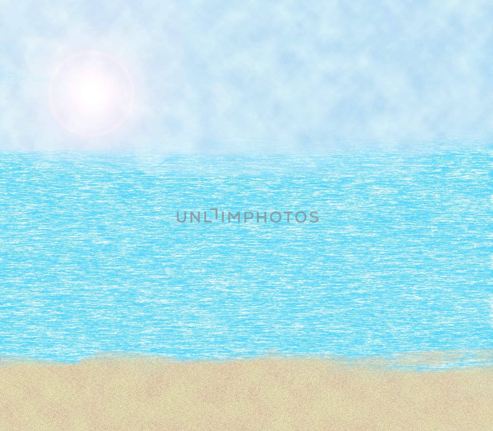 Seashore - 3D Digital High Resolution by sacatani