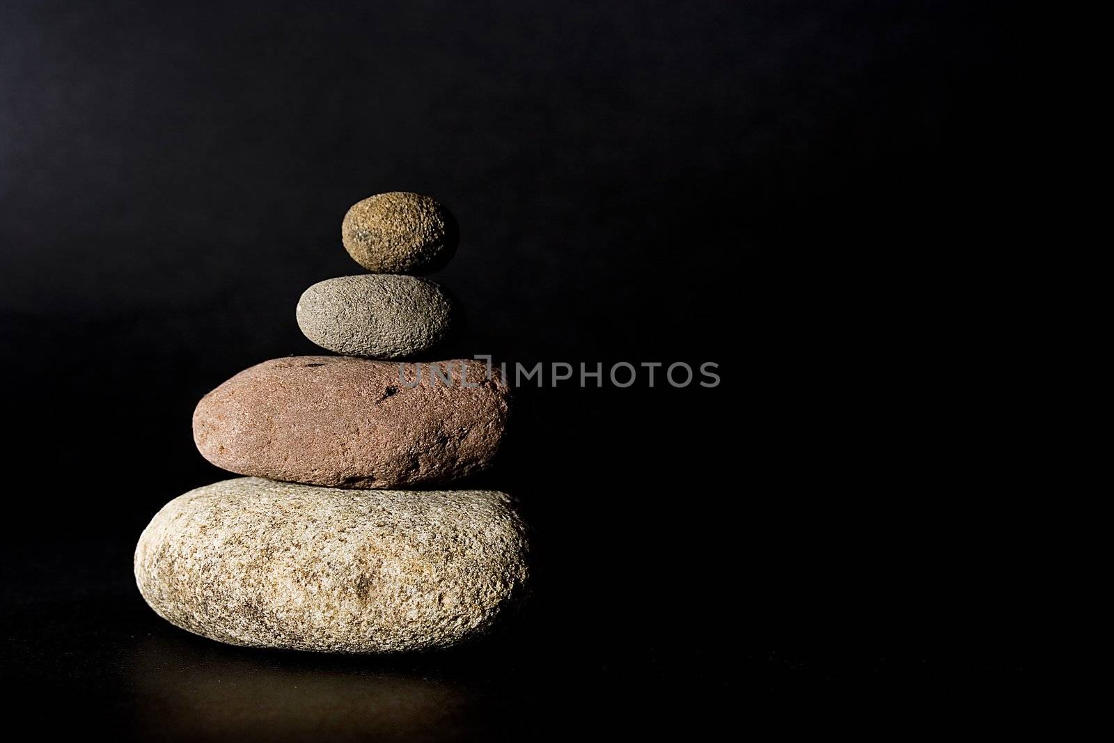 composition of some stones conceptual image