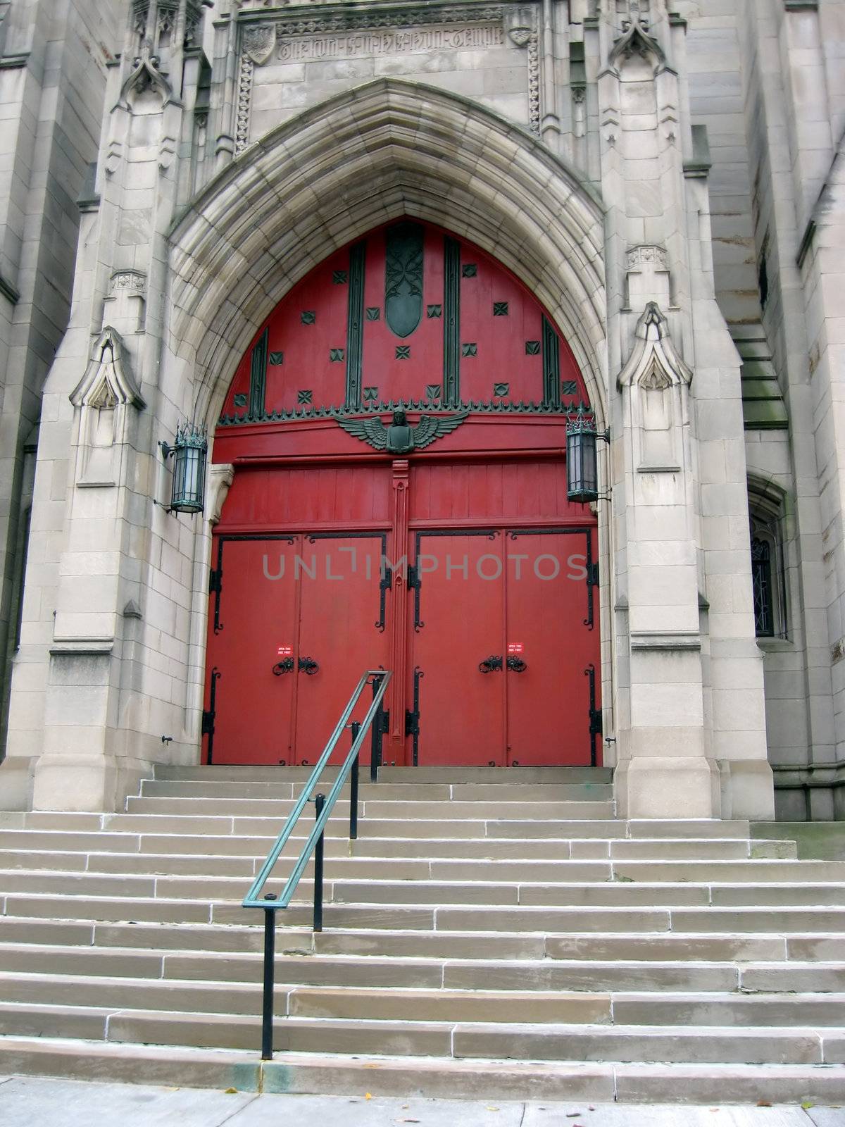 Church Doors, Red by loongirl