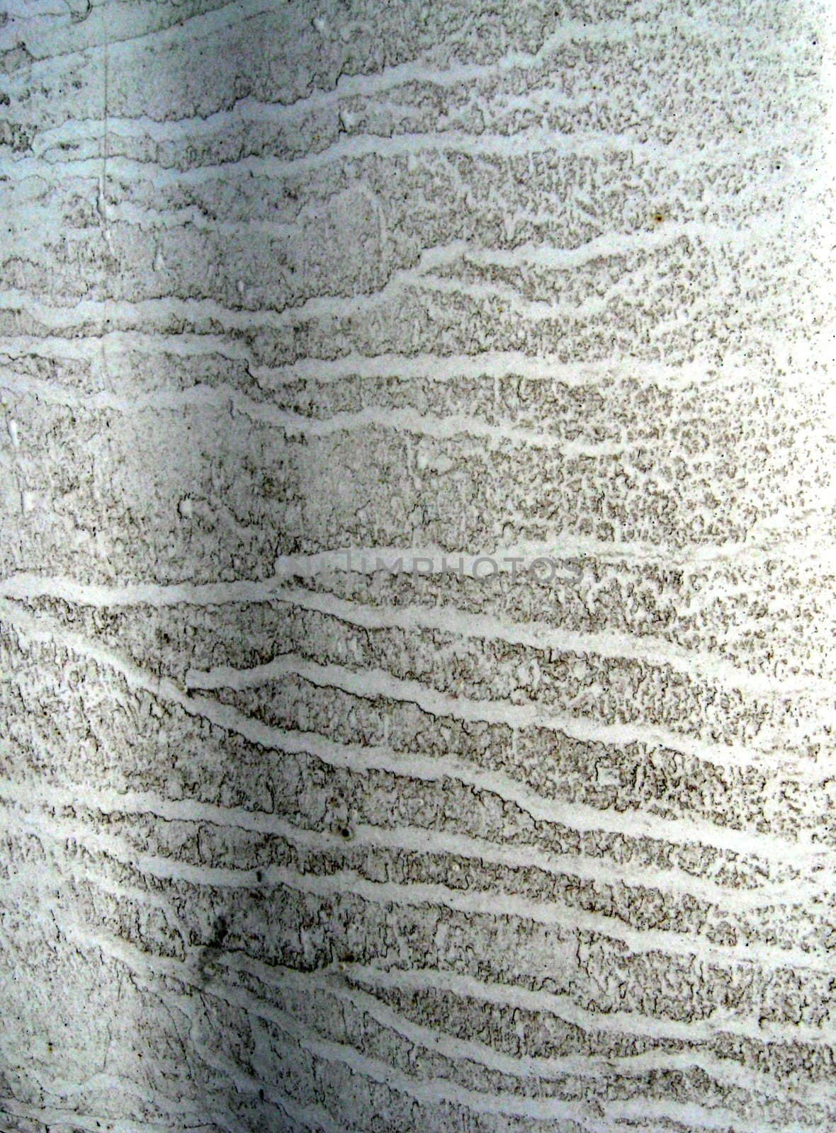 design of water streaks on metal surface
