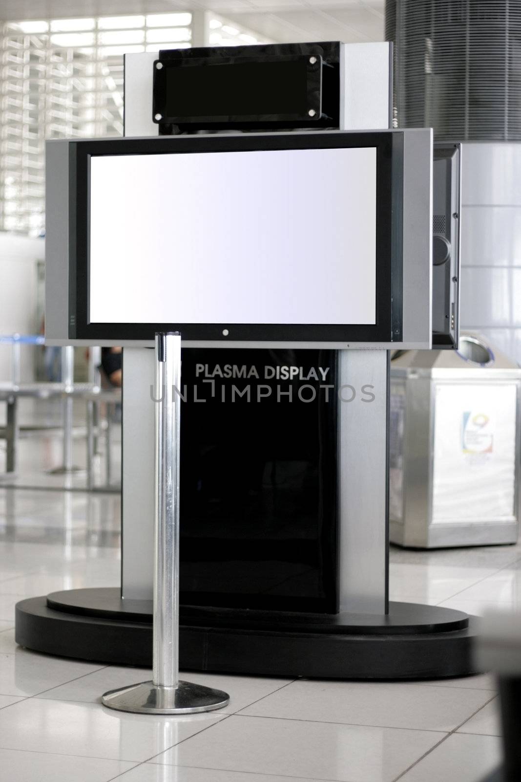 LCD Plasma Television as display in an airport