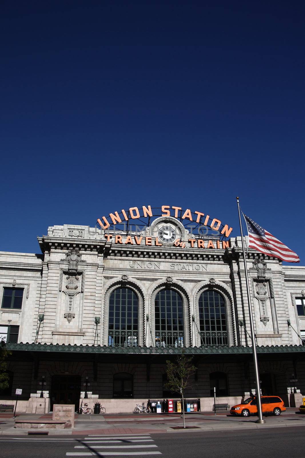 A popular Denver landmark and tourist attraction on a bright sunny morning