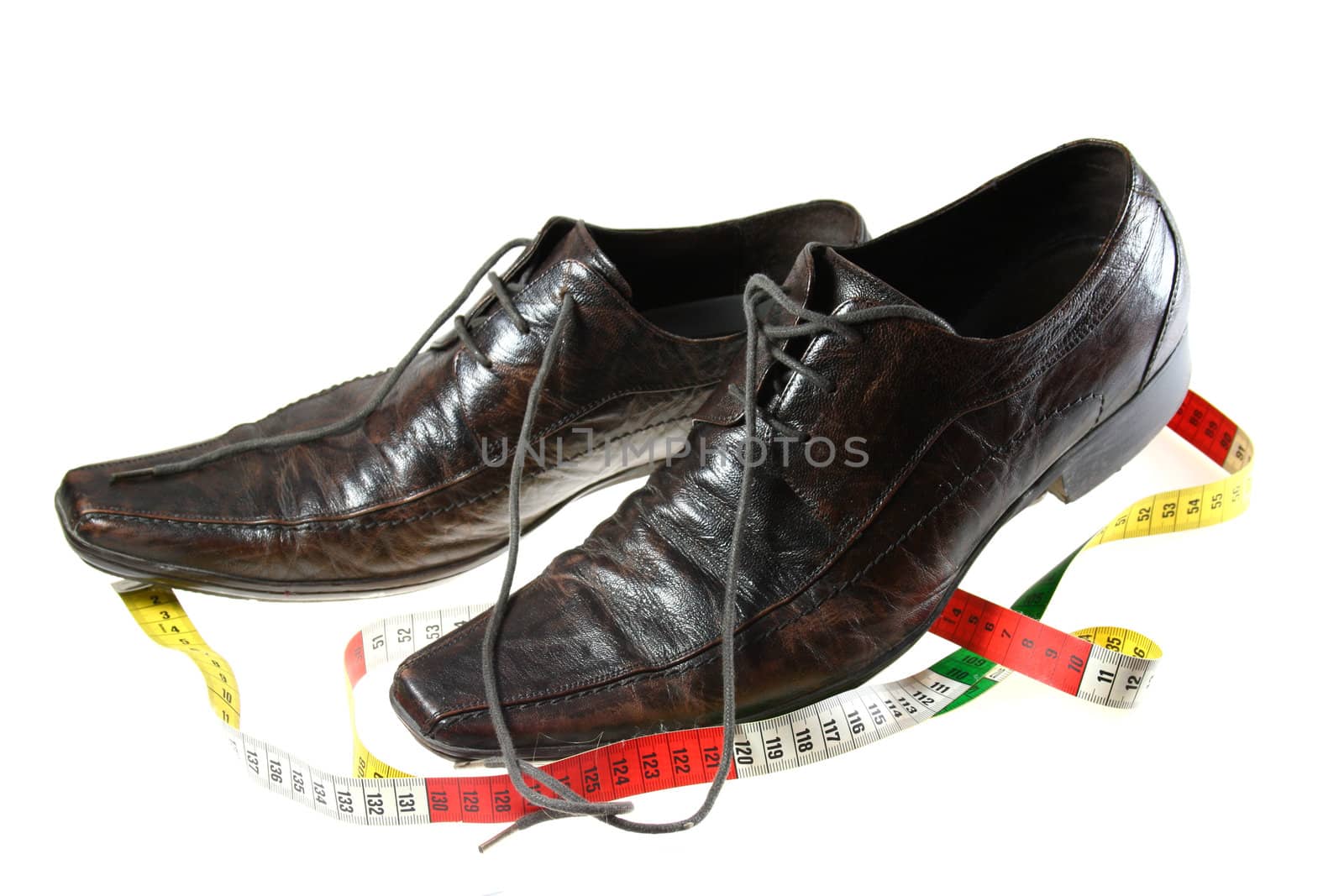 brown shoes for men on white background