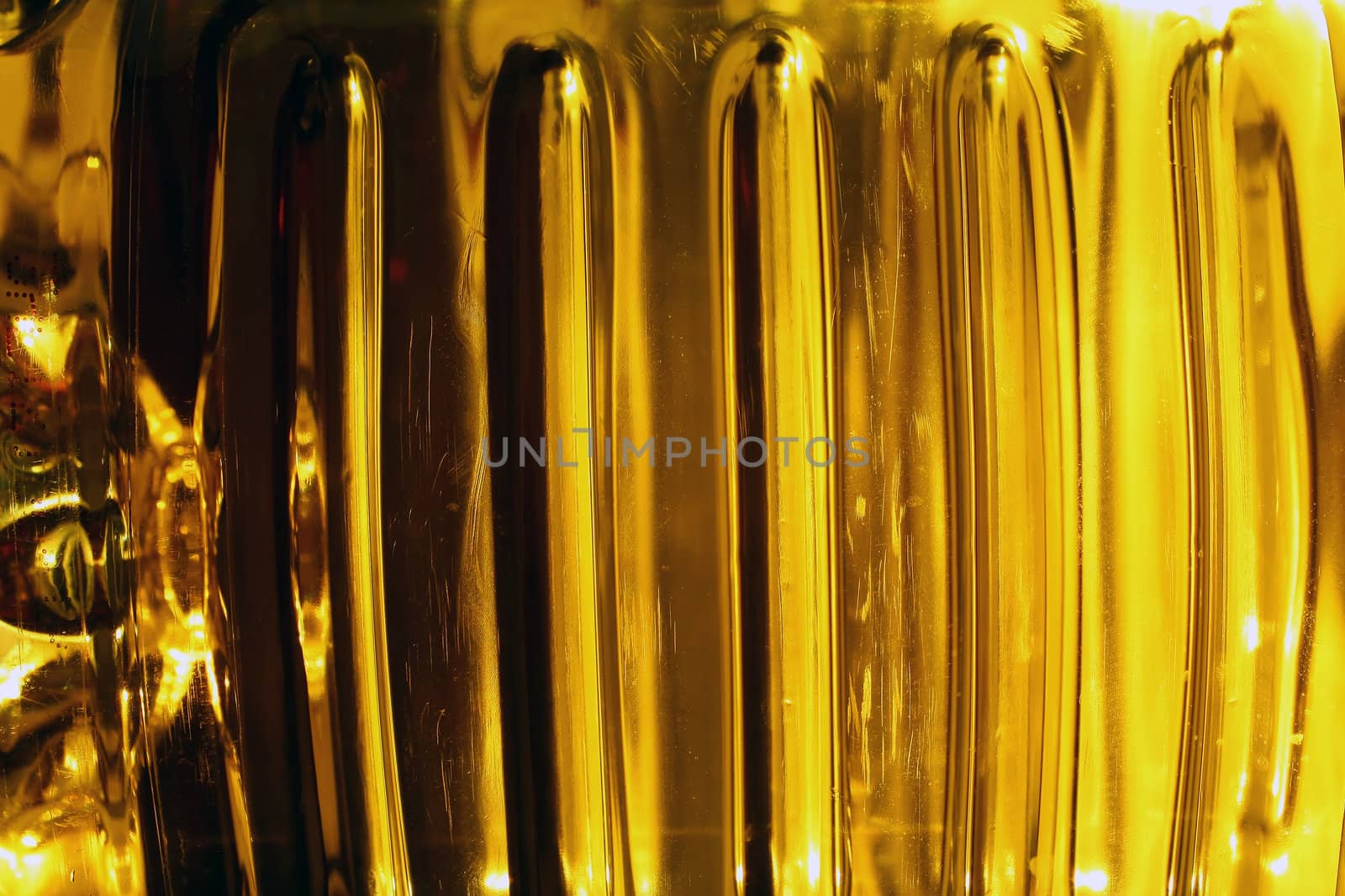 an extreme close up of a bottle of apple juice