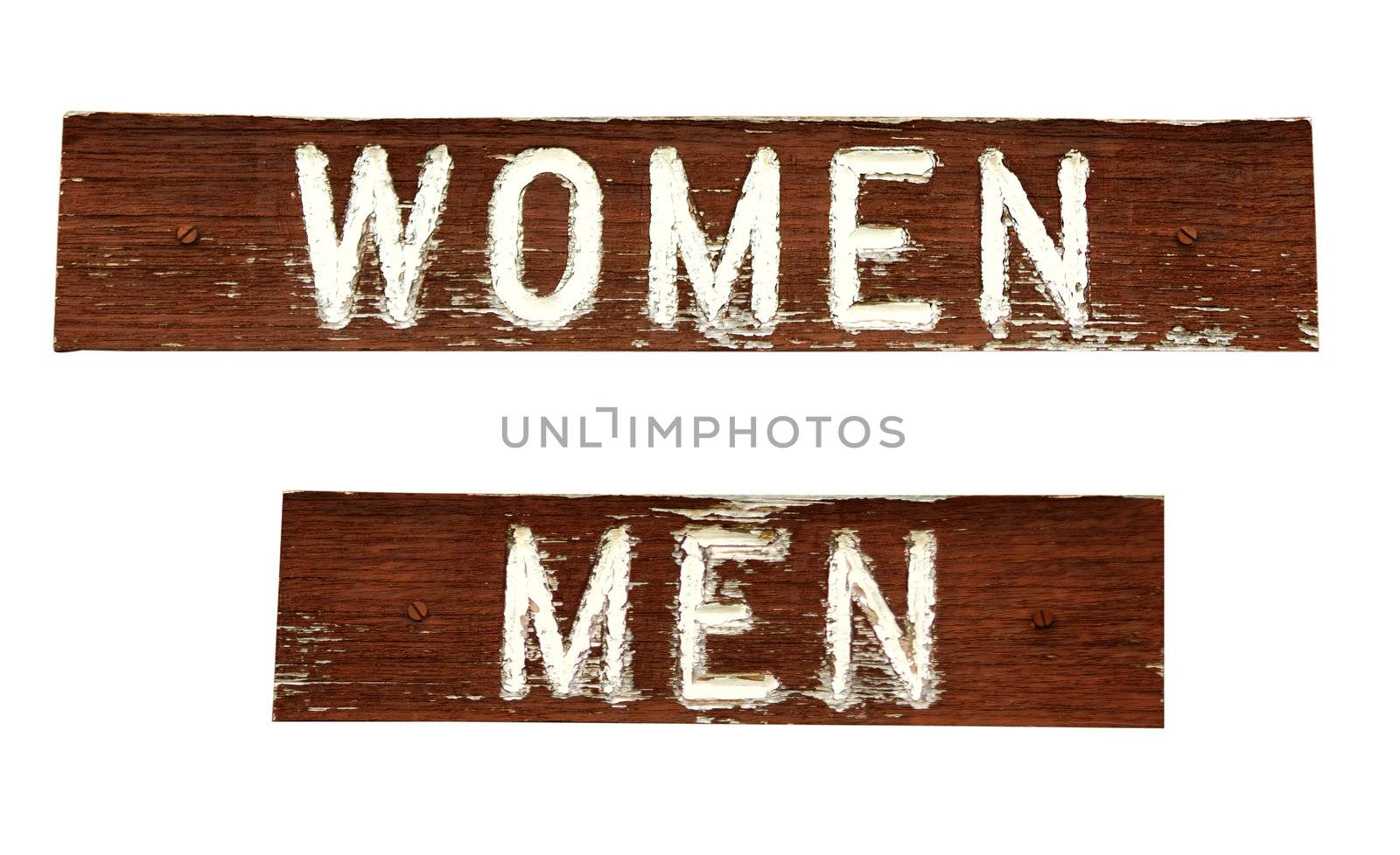 Grungy signs - Women and Men by Bateleur