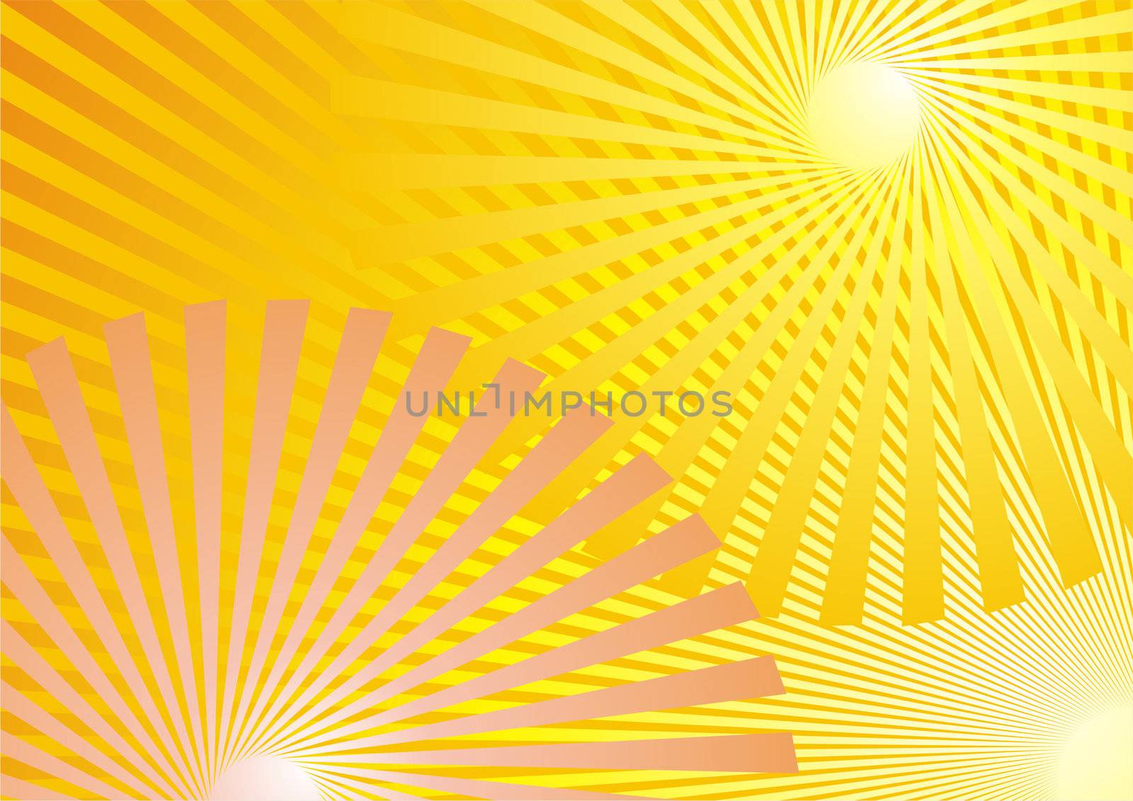 Summer Background, yellow rays