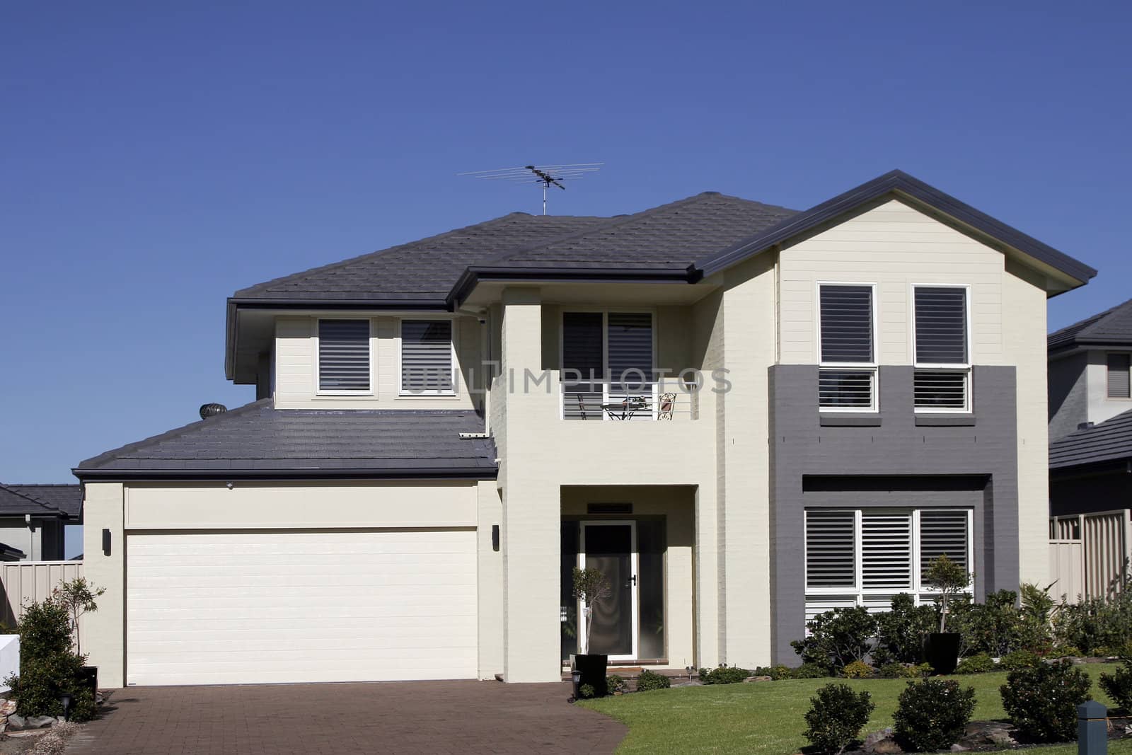 Modern Town House In A Sydney Suburb On A Summer Day, Australia