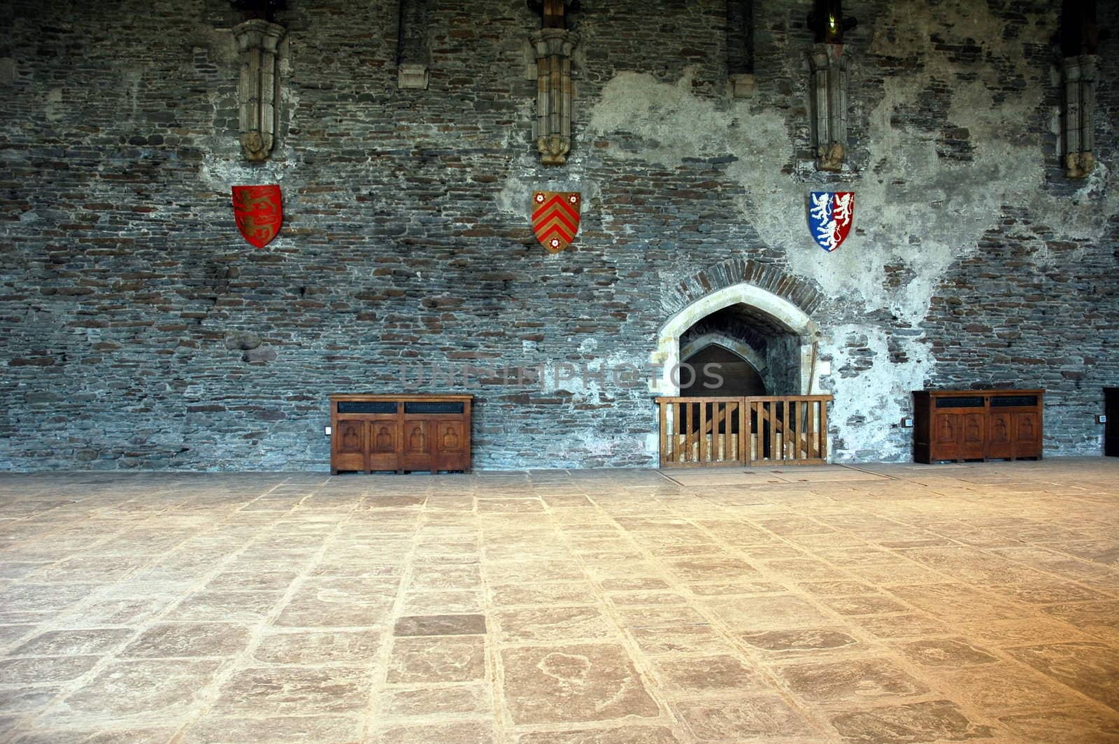 artefacts inside of caerphily castle    